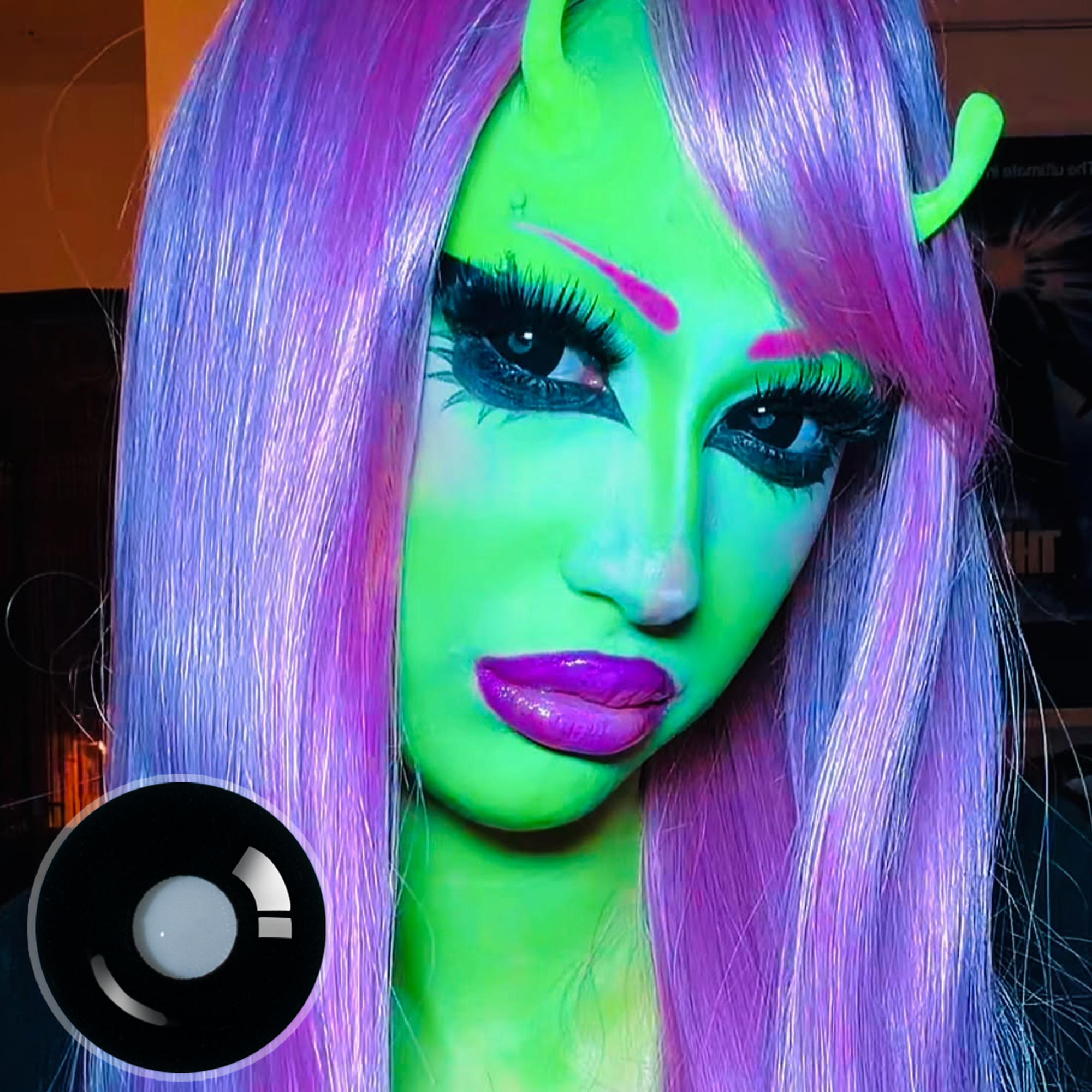 madiskla X Sullen Doll Eye (Halloween) | Enlarge | Black | 17mm | 1 Year