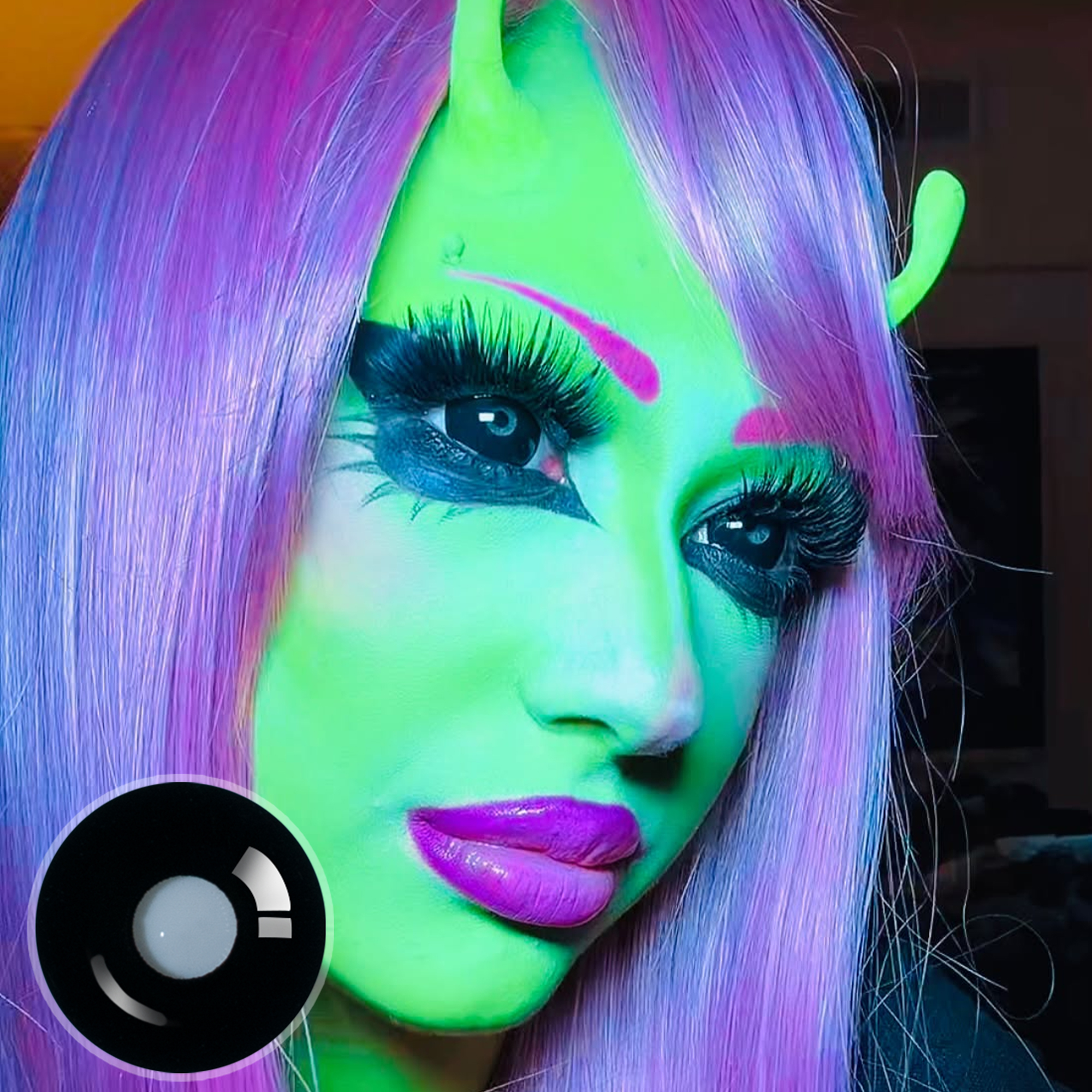 madiskla X Sullen Doll Eye (Halloween) | Enlarge | Black | 17mm | 1 Year