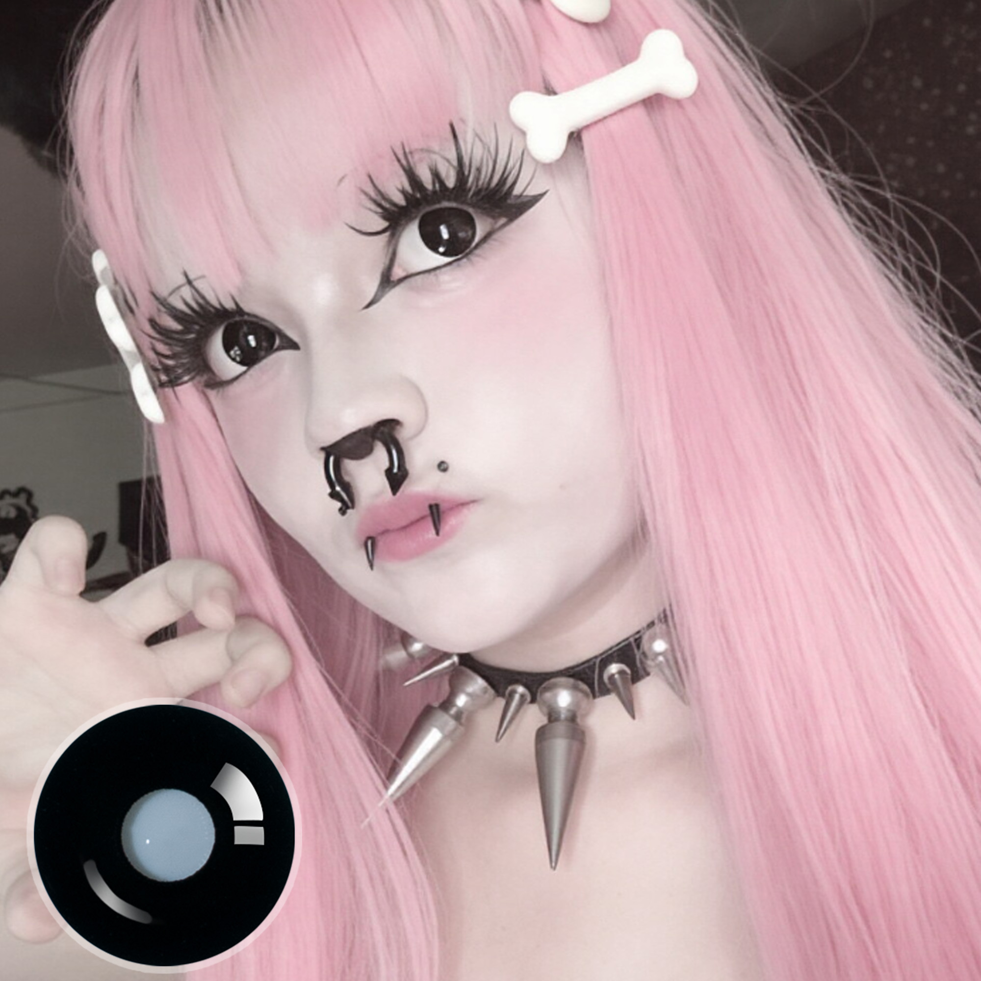 vomcigg X Sullen Doll Eye 17mm Mini Sclera (Halloween) Contact Lenses