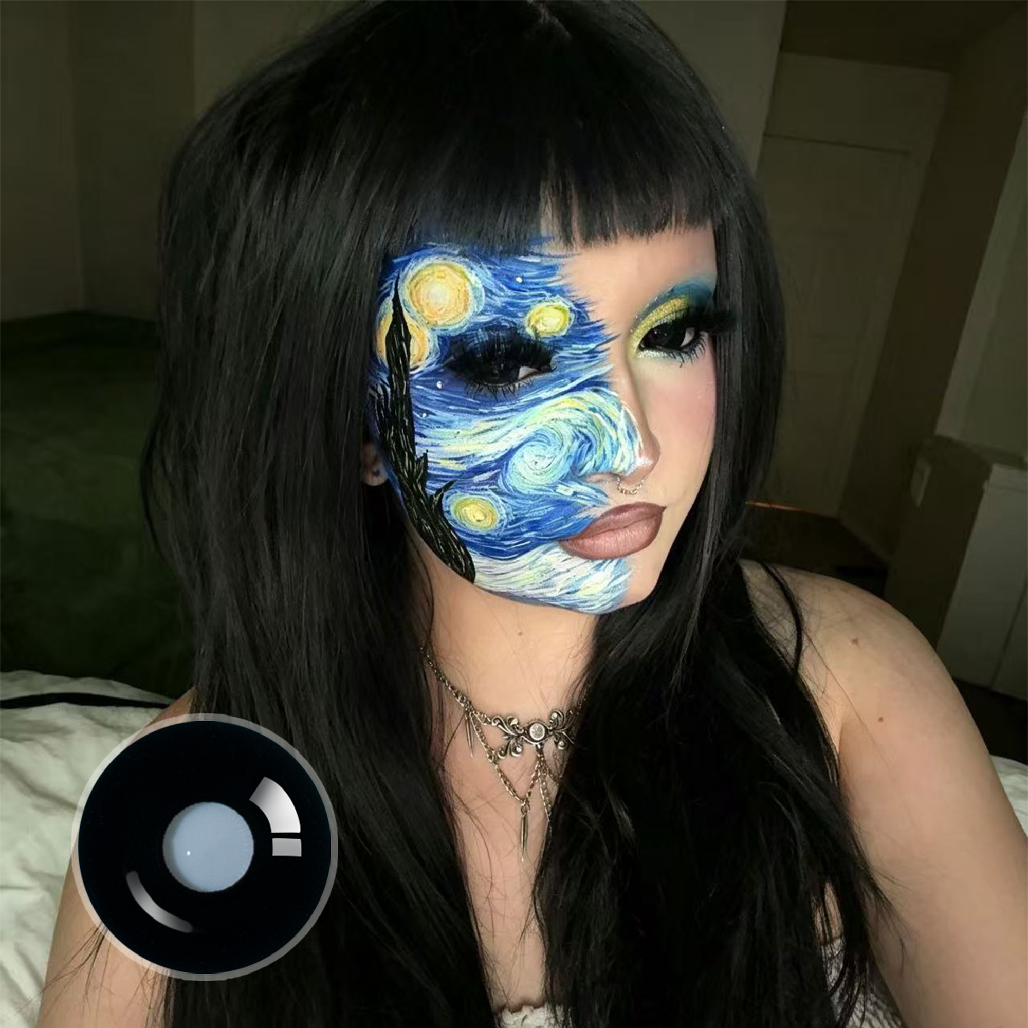 muaxcoggin X Sullen Doll Eye 17mm Mini Sclera (Halloween) Contact Lenses