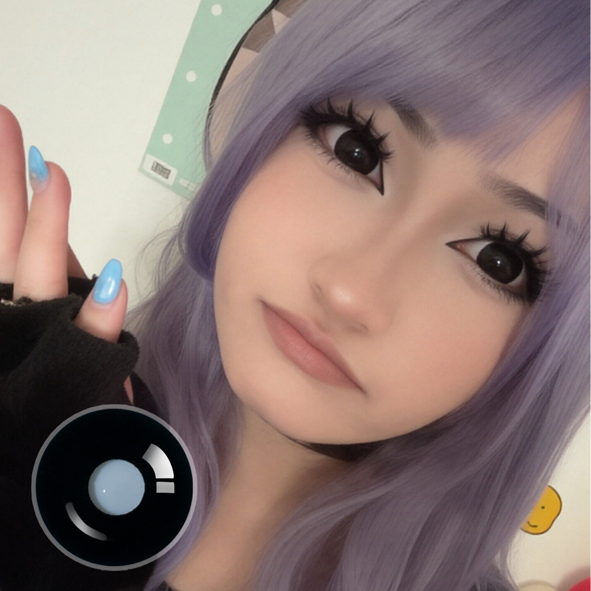 forevermourn3d X Sullen Doll Eye | Enlarge | Black | 17mm | Mini Sclera | 1 Year