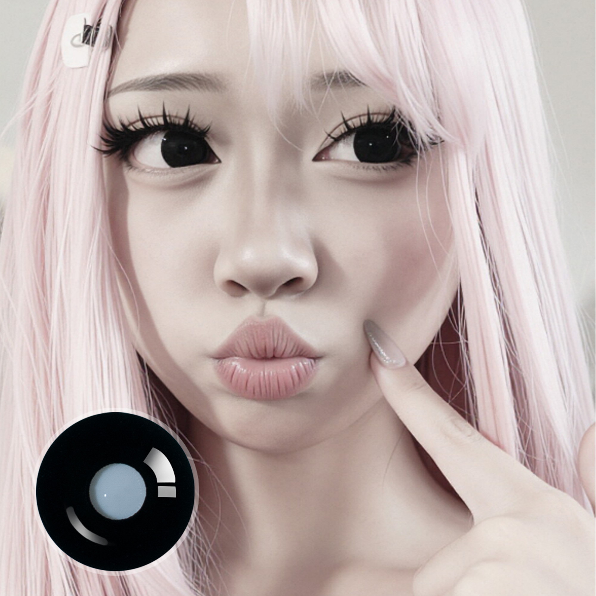grdensofeden X Sullen Doll Eye | Enlarge | Black | 17mm | Mini Sclera | 1 Year