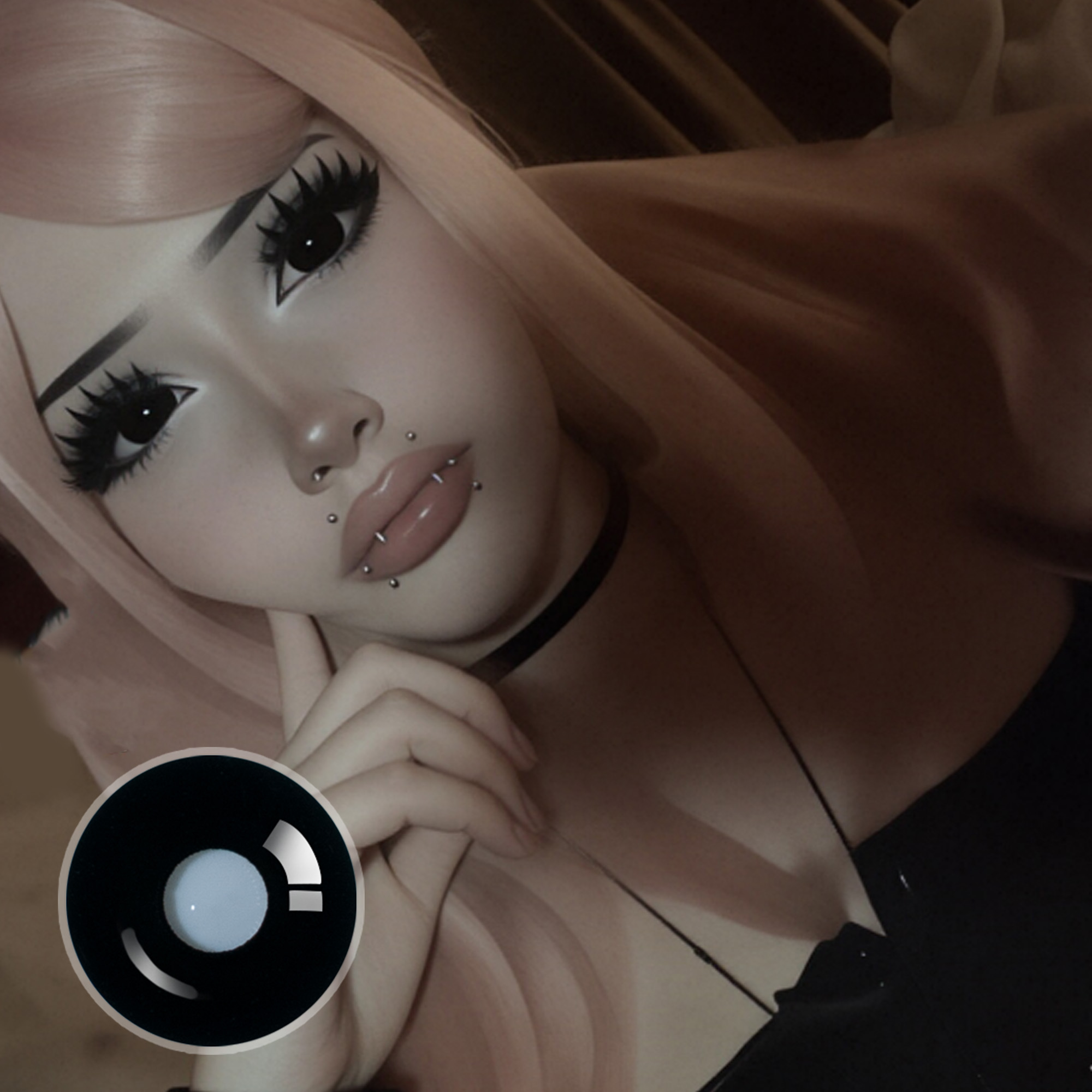 ..pawsifyy X Sullen Doll Eye | Enlarge | Black | 17mm | Mini Sclera | 1 Year