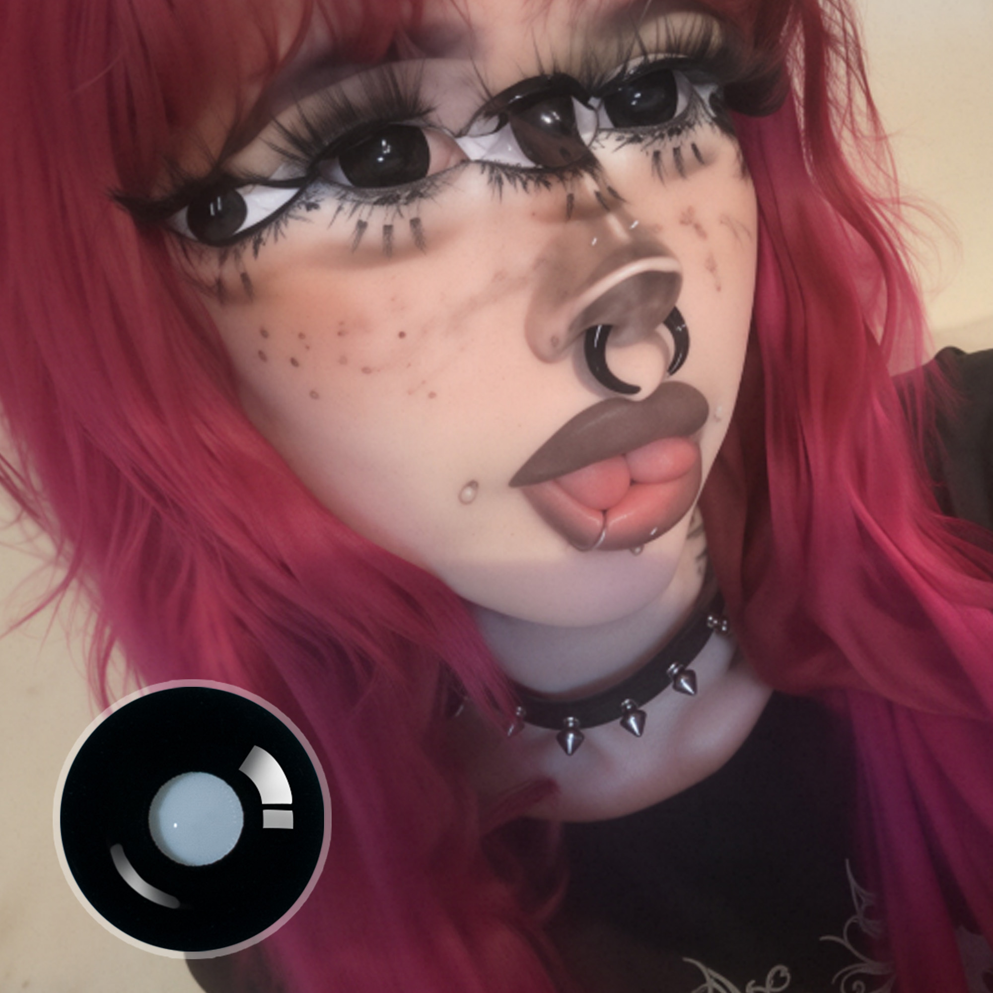 emowithoutemo X Sullen Doll Eye | Enlarge | Black | 17mm | Mini Sclera | 1 Year