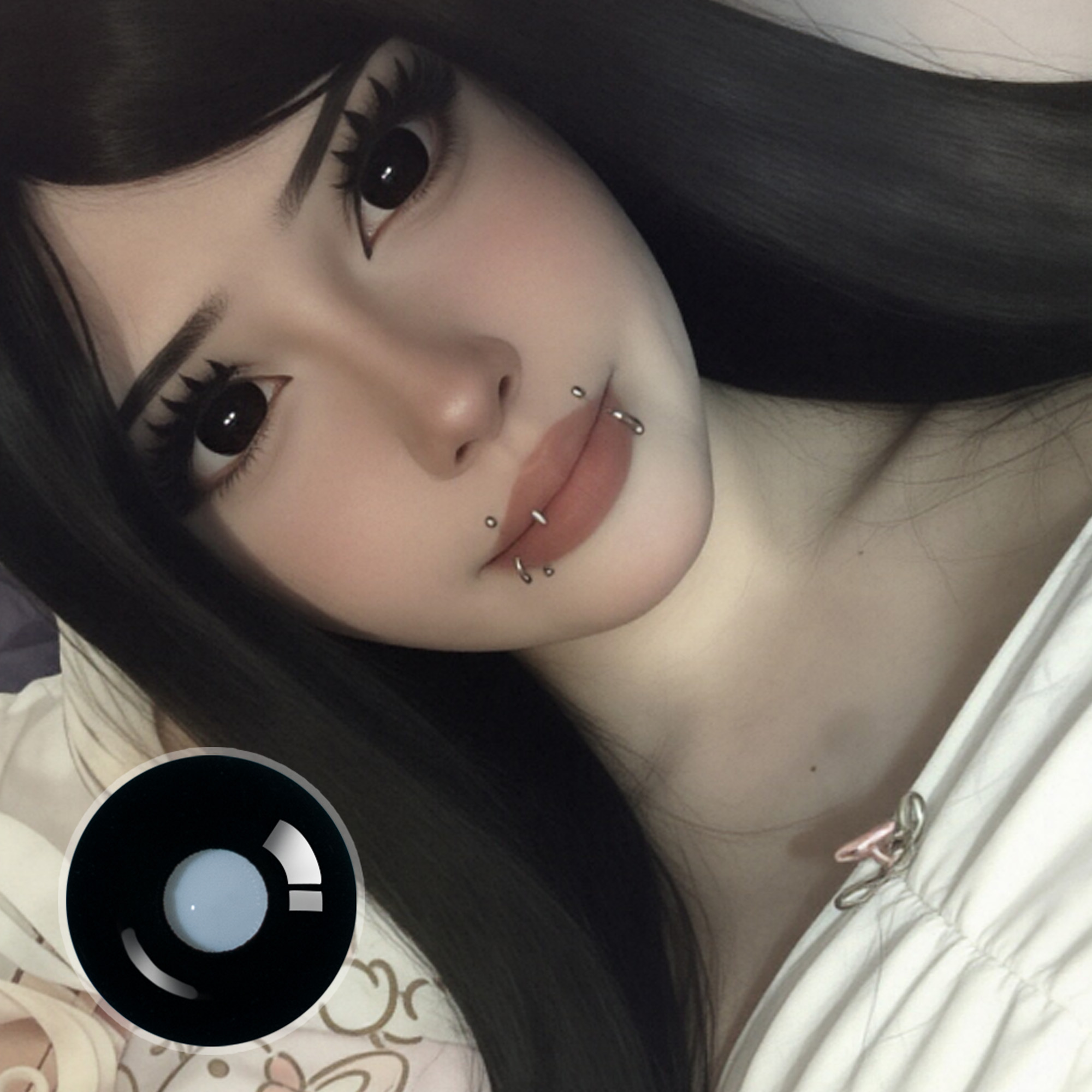 ..pawsifyy X Sullen Doll Eye | Enlarge | Black | 17mm | Mini Sclera | 1 Year