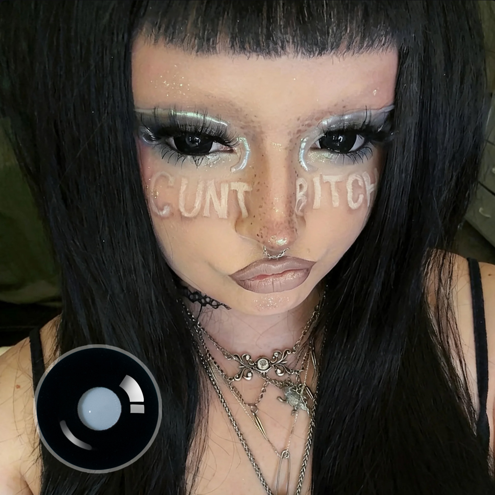 muaxcoggin X Sullen Doll Eye 17mm Mini Sclera (Halloween) Contact Lenses
