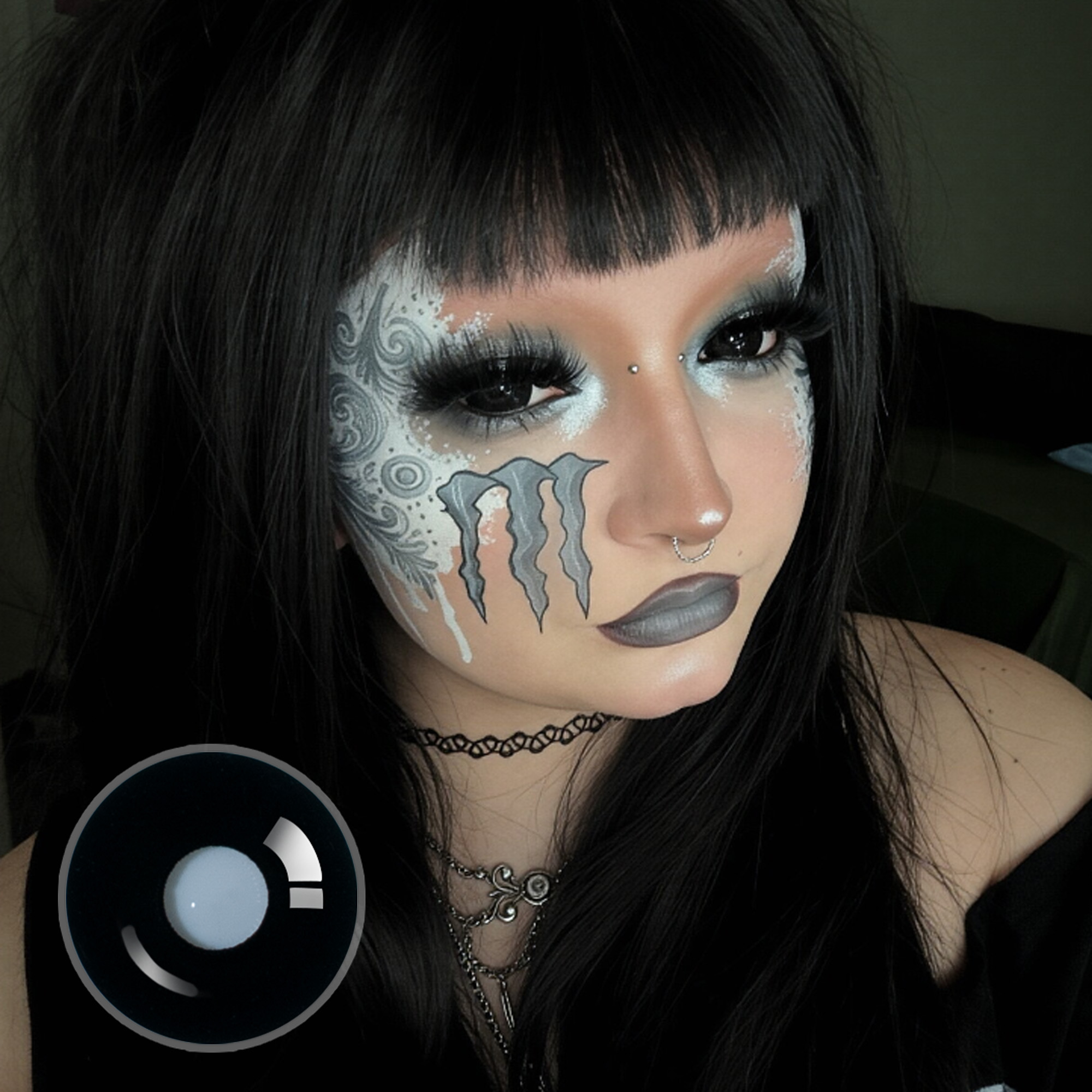 muaxcoggin X Sullen Doll Eye 17mm Mini Sclera (Halloween) Contact Lenses