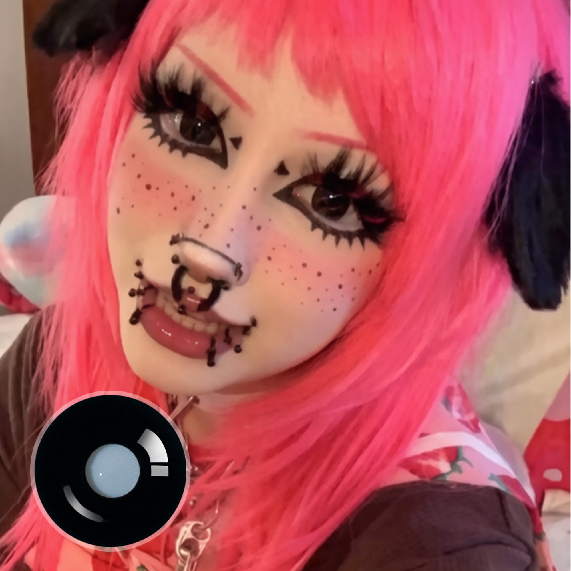 x_monkie.pawz_x X Sullen Doll Eye | Enlarge | Black | 17mm | Mini Sclera | 1 Year
