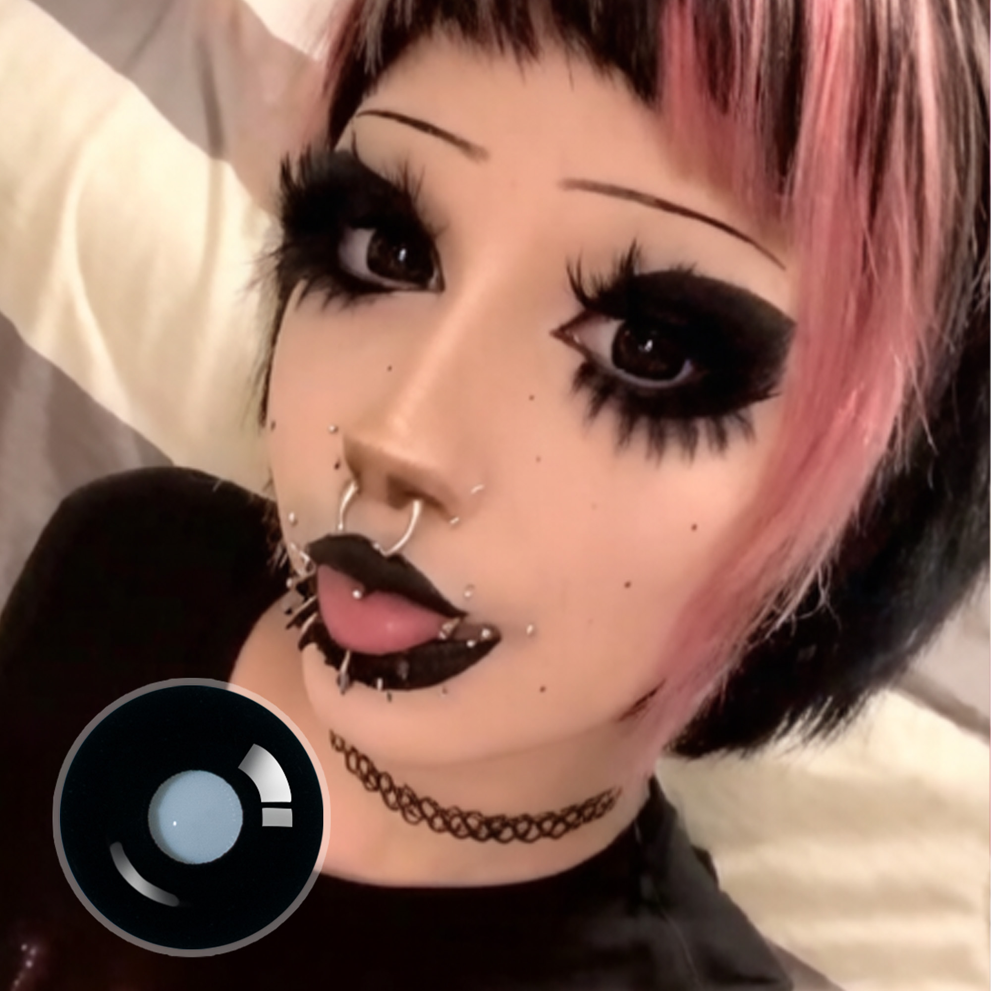 x_monkie.pawz_x X Sullen Doll Eye | Enlarge | Black | 17mm | Mini Sclera | 1 Year