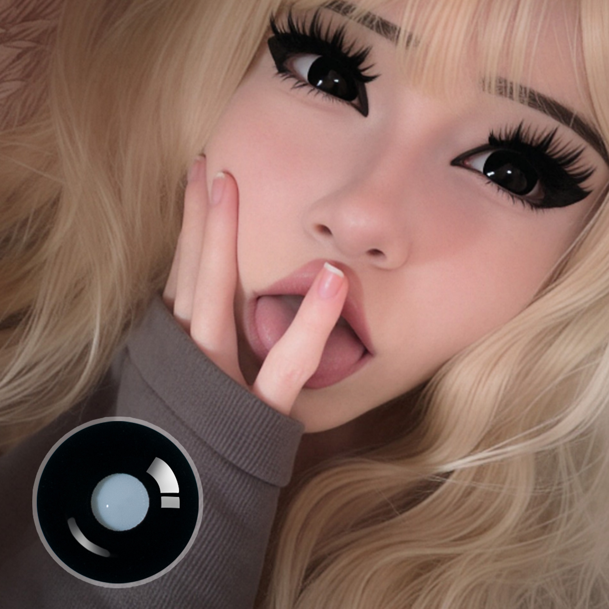 pupbsby X Sullen Doll Eye | Enlarge | Black | 17mm | Mini Sclera | 1 Year