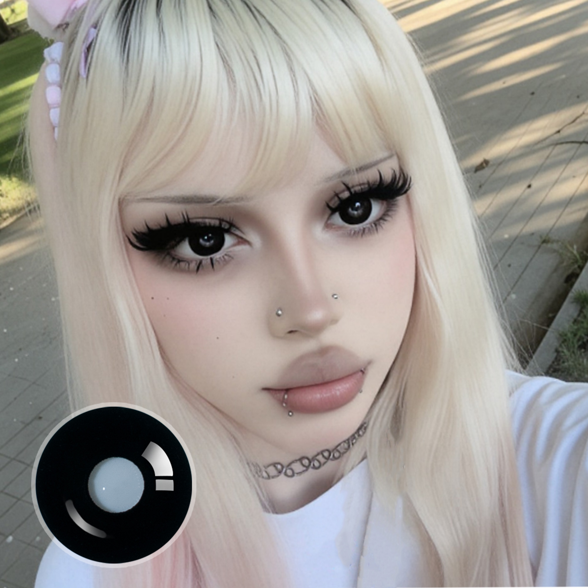 whocares22872 X Sullen Doll Eye | Enlarge | Black | 17mm | Mini Sclera | 1 Year