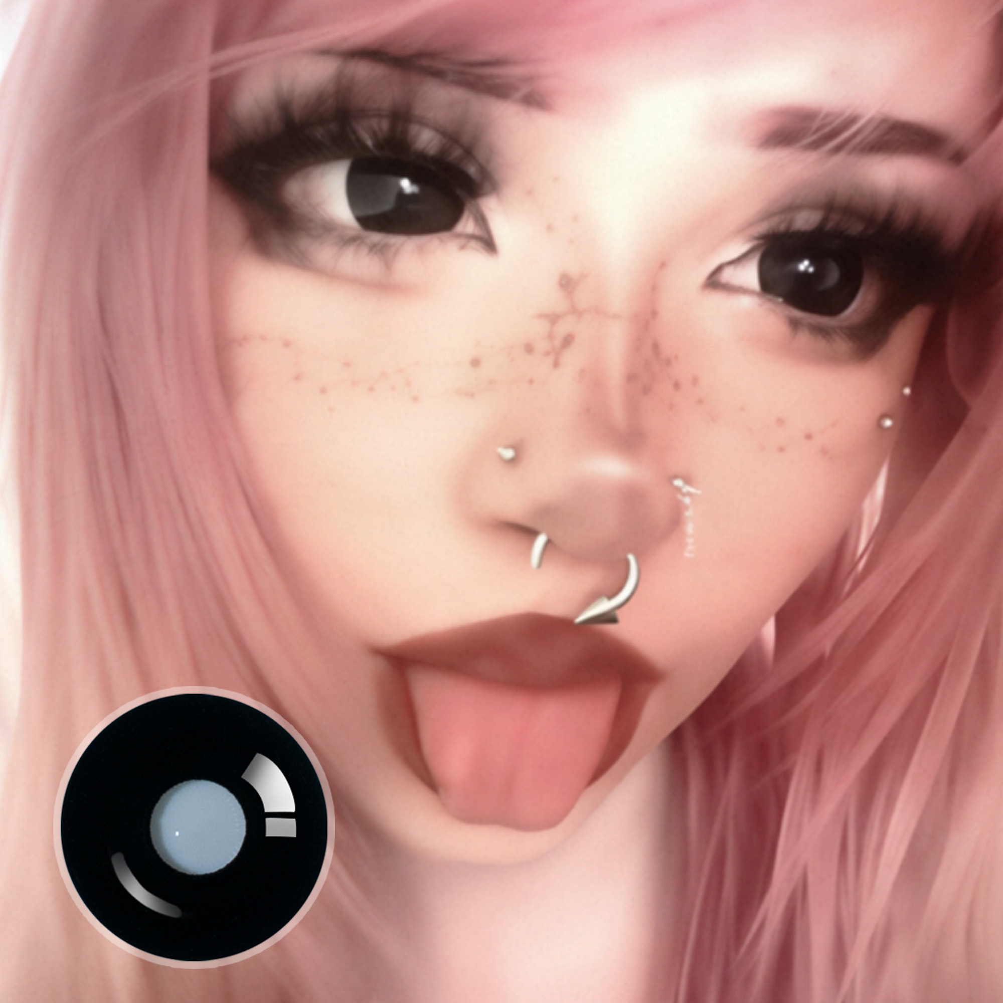 maisiesrevenge X Sullen Doll Eye | Enlarge | Black | 17mm | Mini Sclera | 1 Year