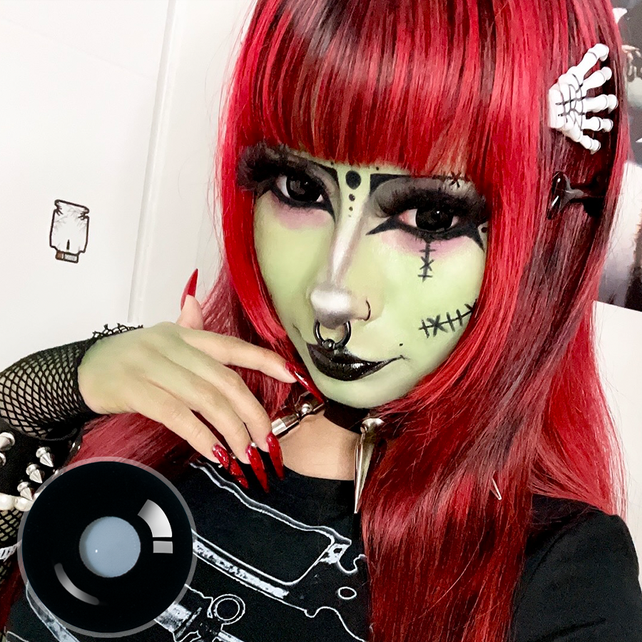 Necrocub's Sullen Doll Eye 17mm Mini Sclera (Halloween) Contact Lenses