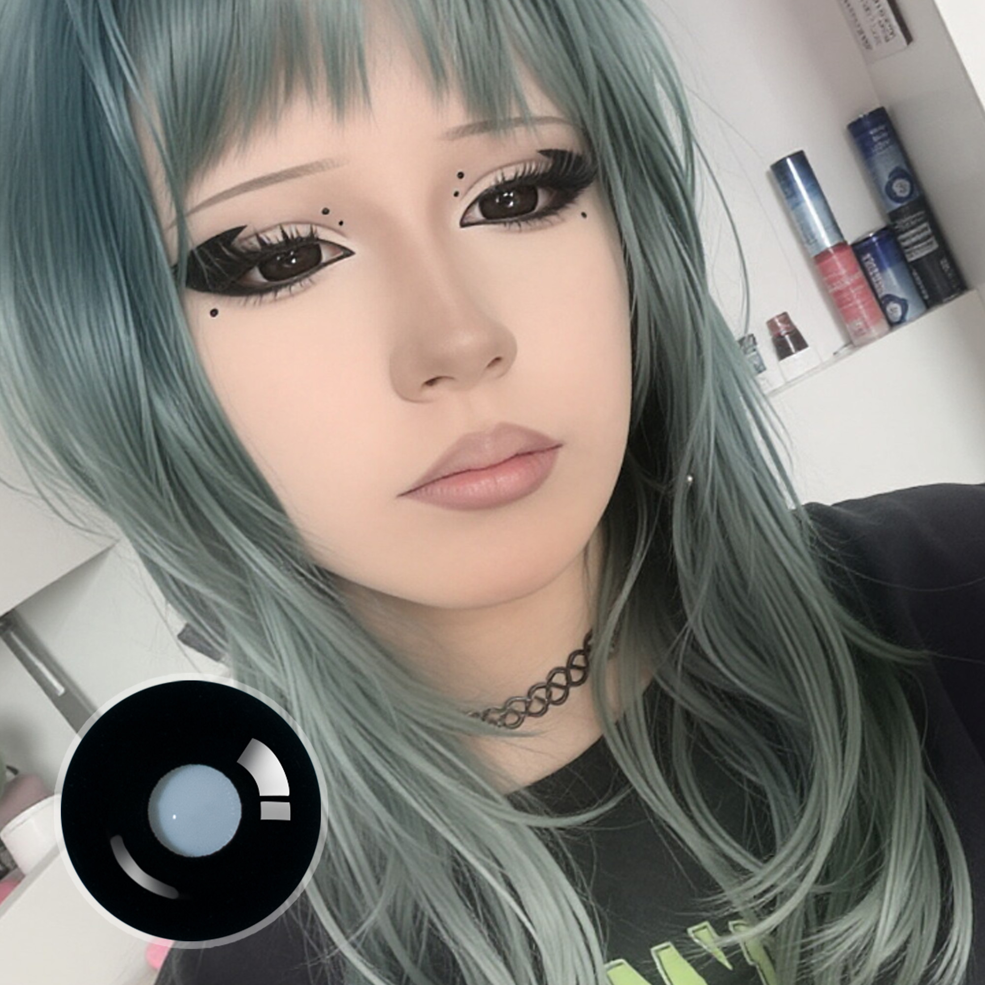 Nina X Sullen Doll Eye 17mm Mini Sclera (Halloween) Contact Lenses