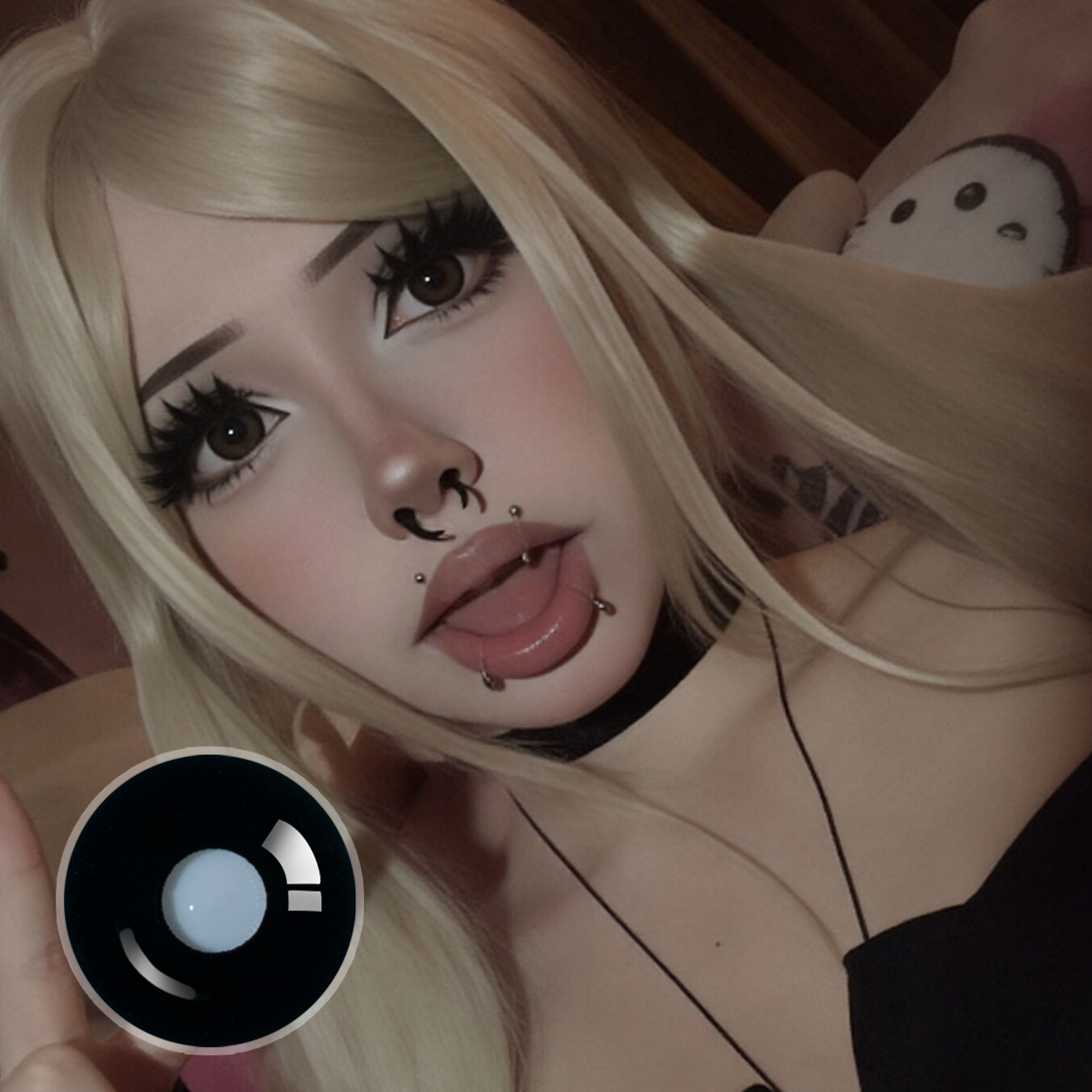 ..pawsifyy X Sullen Doll Eye | Enlarge | Black | 17mm | Mini Sclera | 1 Year