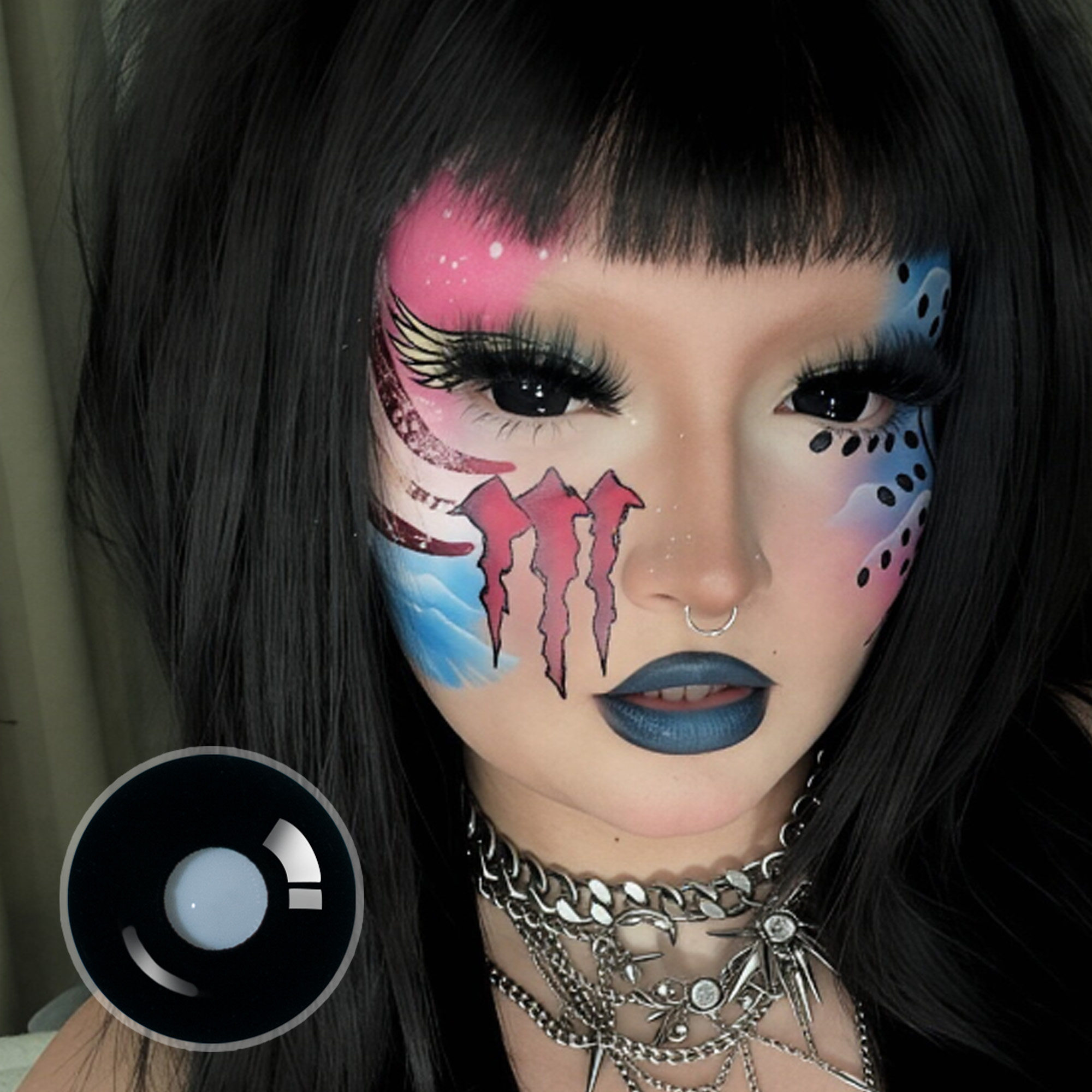 muaxcoggin X Sullen Doll Eye 17mm Mini Sclera (Halloween) Contact Lenses