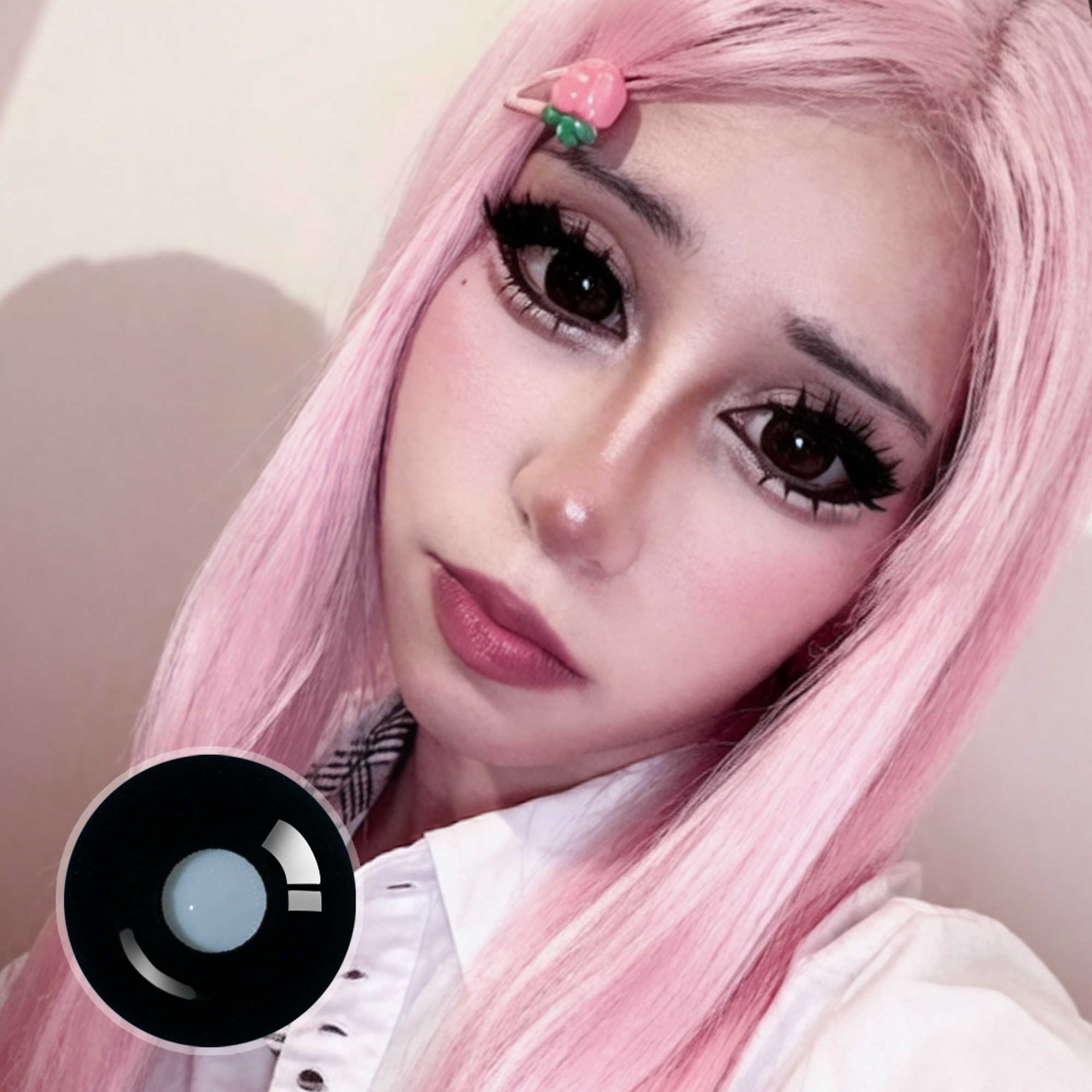 cryxtl_.5 X Sullen Doll Eye | Enlarge | Black | 17mm | Mini Sclera | 1 Year