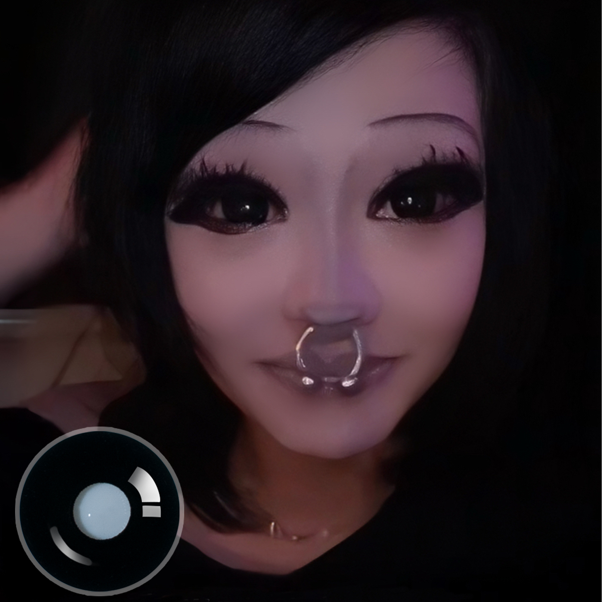 wanted_kittycat X Sullen Doll Eye | Enlarge | Black | 17mm | 1 Year