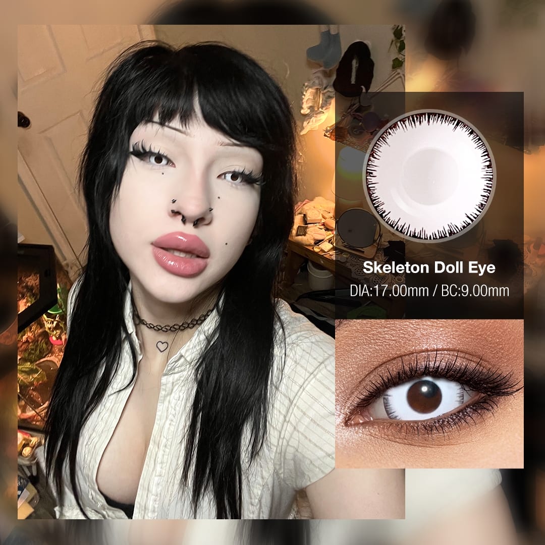 Skeleton Doll Eye Mini Sclera Contact Lenses (17MM)