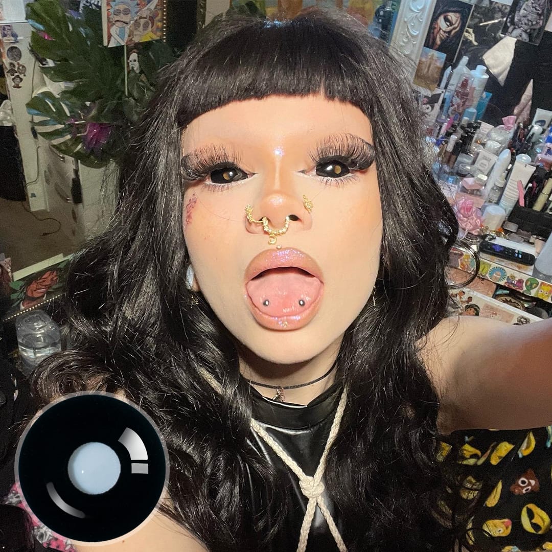 Didi Dark Demon Doll Eye 22mm Full Sclera Contact Lenses