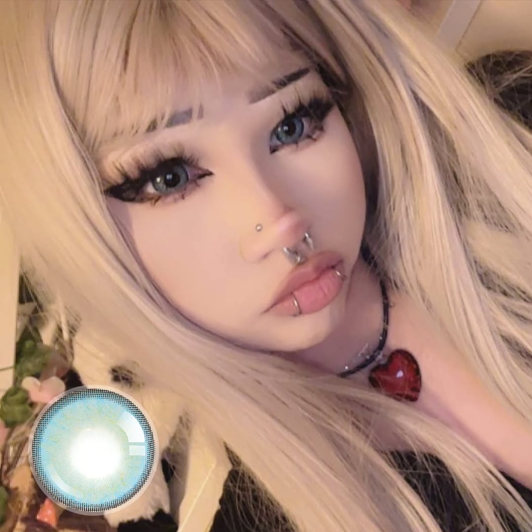 S4vqss's Himalaya Blue Contact Lenses(12 months of use)
