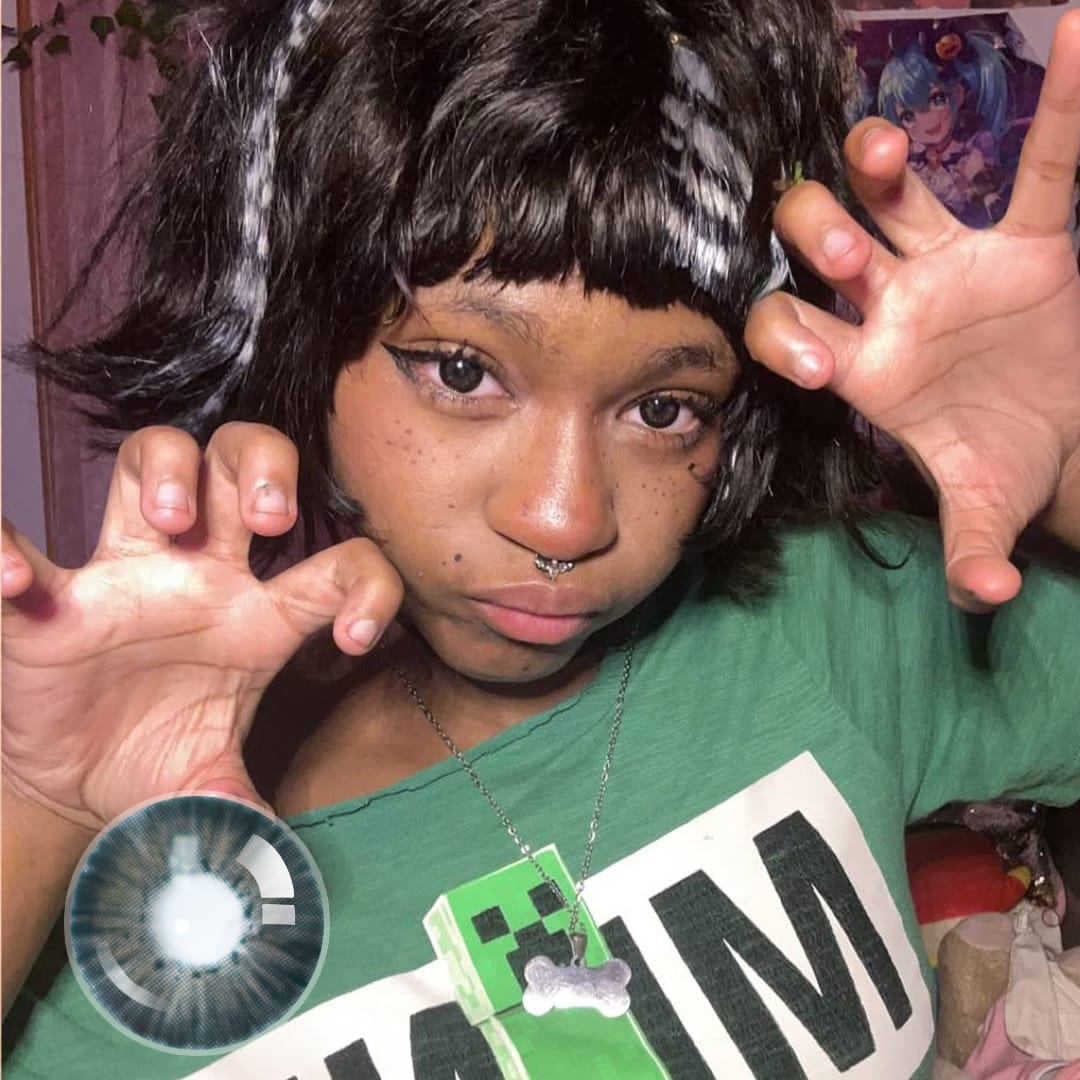 Gyaru Black Contact Lenses