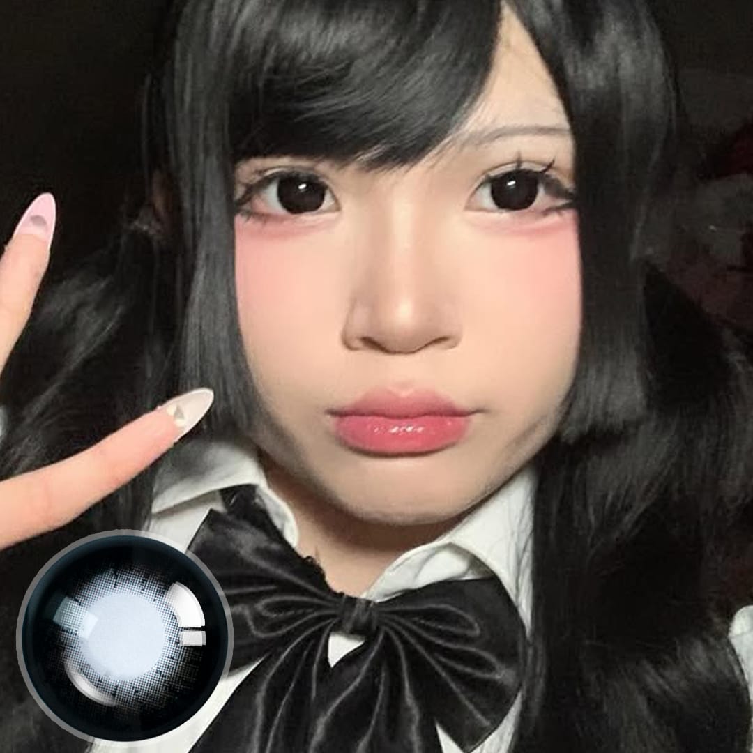 Black Doll Eye Mini Sclera Contact Lenses (16MM)