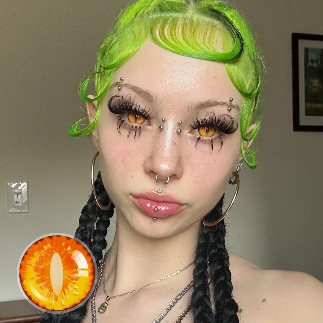 Yellow Dragon Contact Lenses