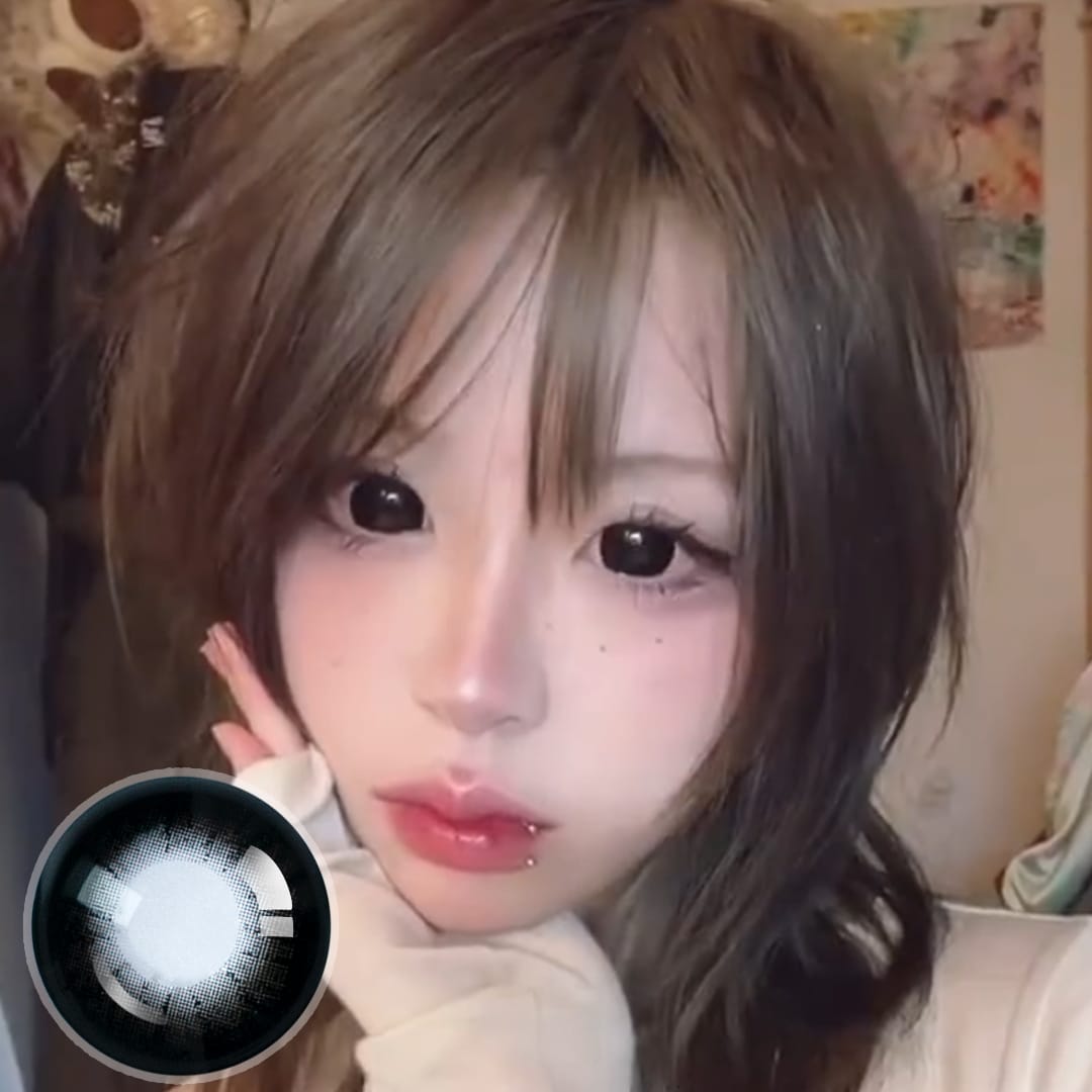 Black Doll Eye Mini Sclera Contact Lenses (16MM)