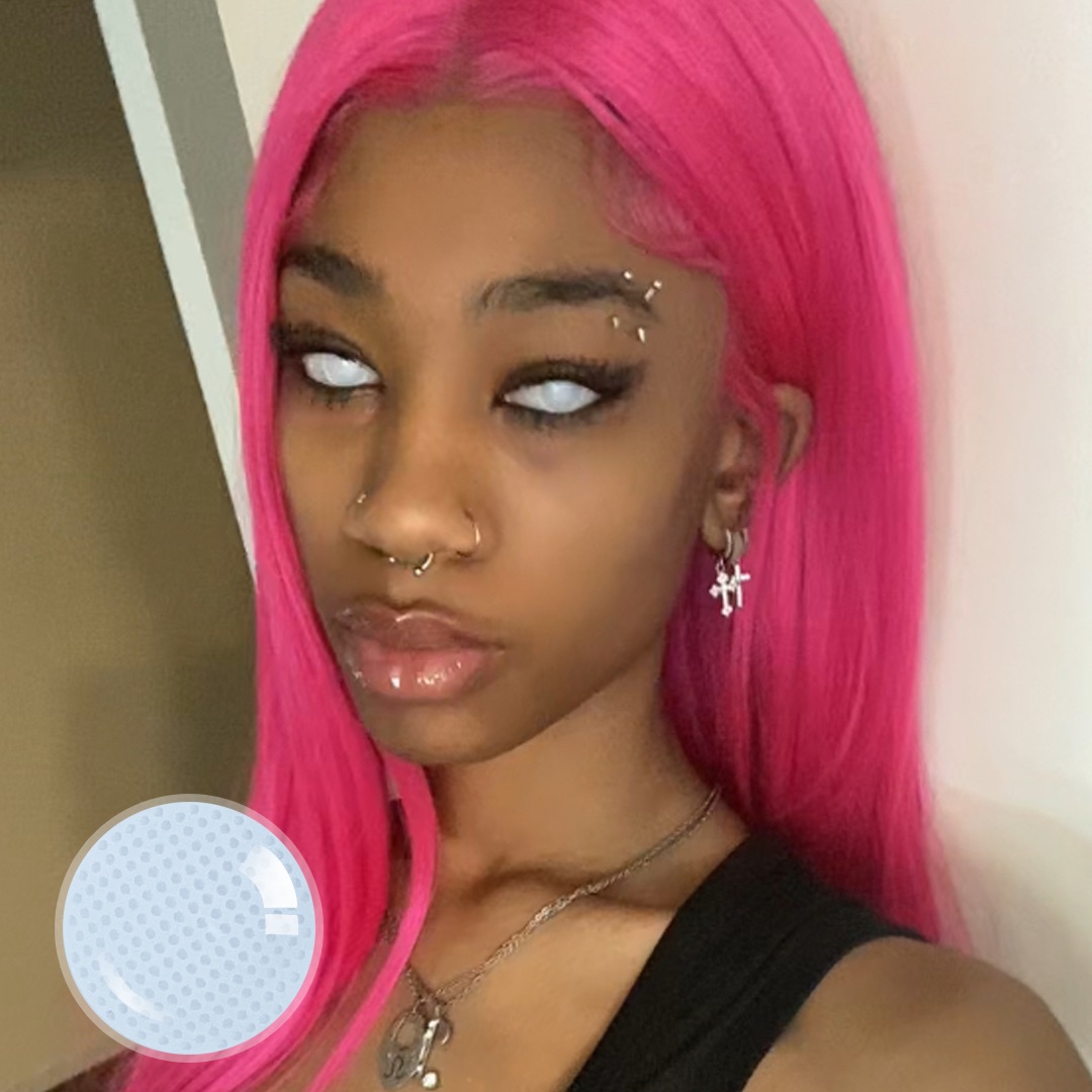 Maya's Gridding White Contact Lenses