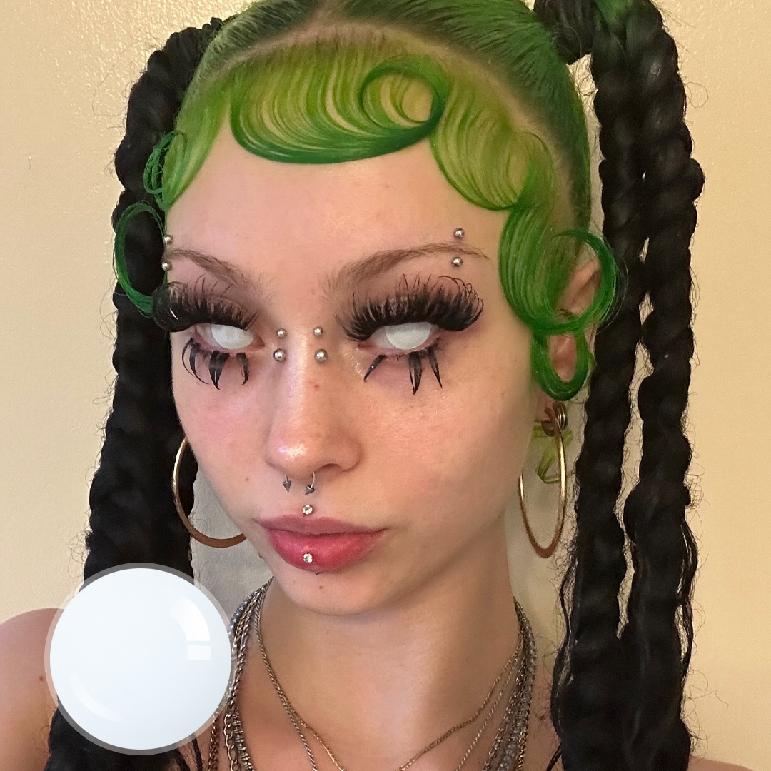 Gothamdemon's Moody White Contact Lenses