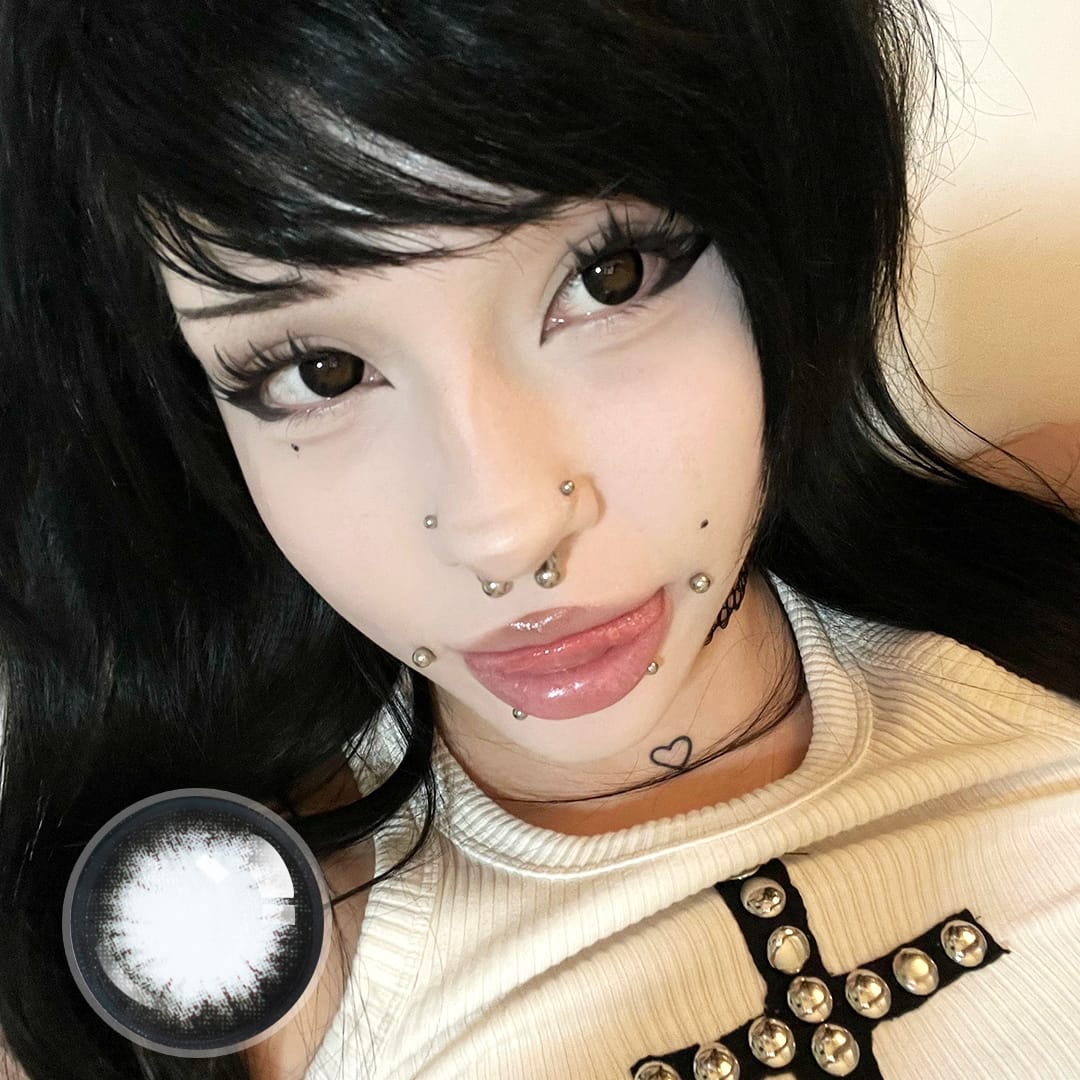 Poopie's Twinkle Black Contact Lenses