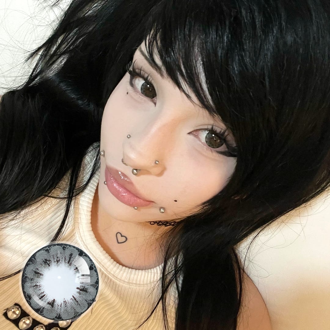 Poopie's Rebel Gray Contact Lenses