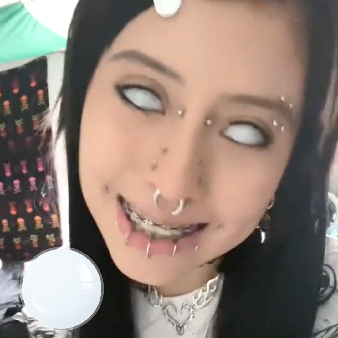 Carson's Moody White Contact Lenses