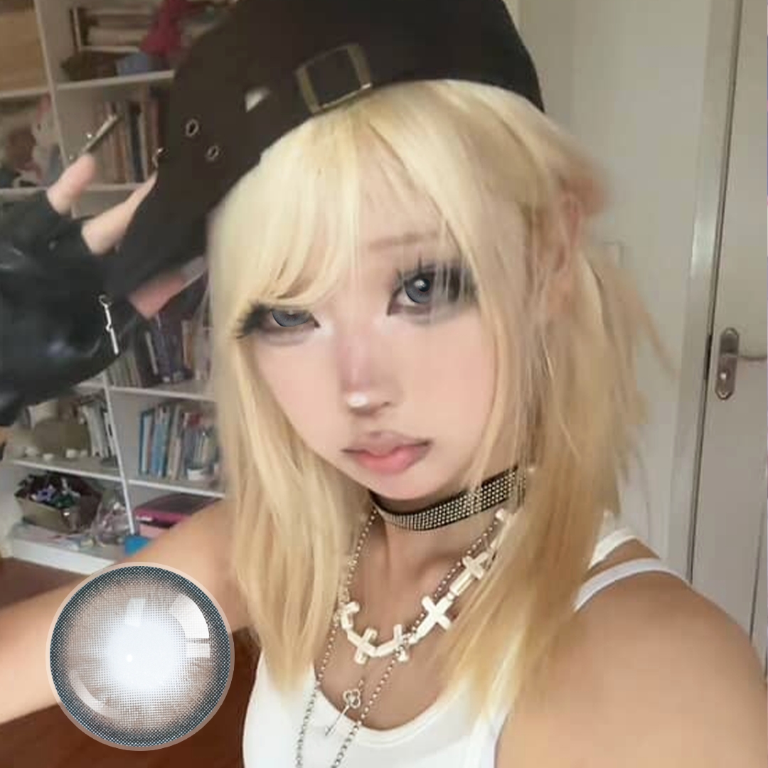 Ashley's Meta Grey Contact Lenses