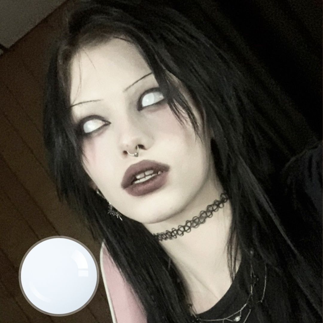 Amglamm's Moody White Contact Lenses