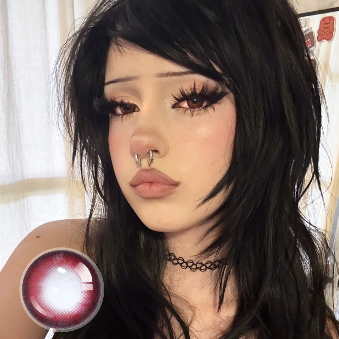 Alexis Spicy Red Contact Lenses