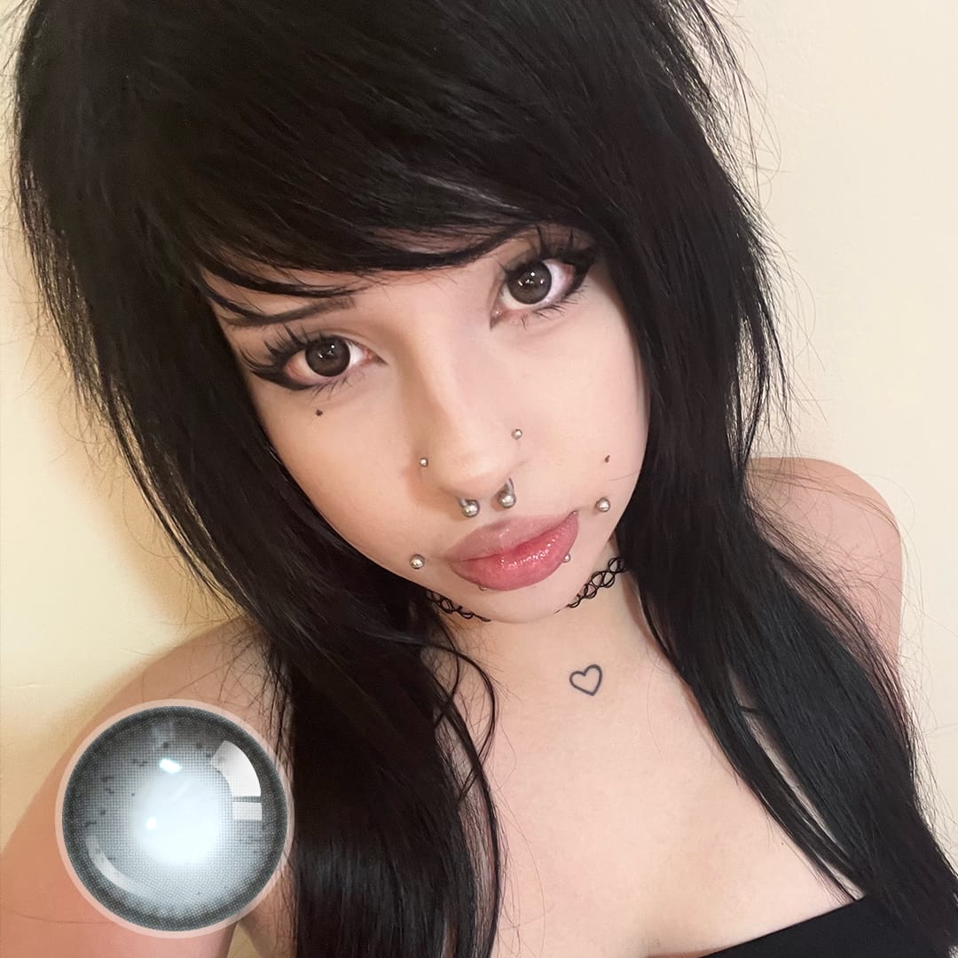 Poopie's Whisper Gray Contact Lenses