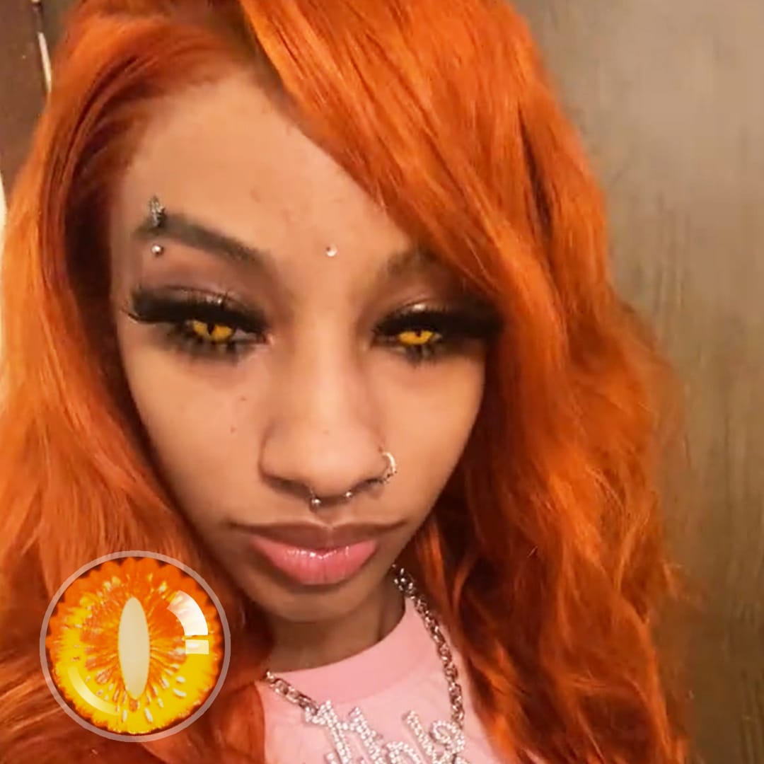Z6tir's Yellow Dragon Contact Lenses