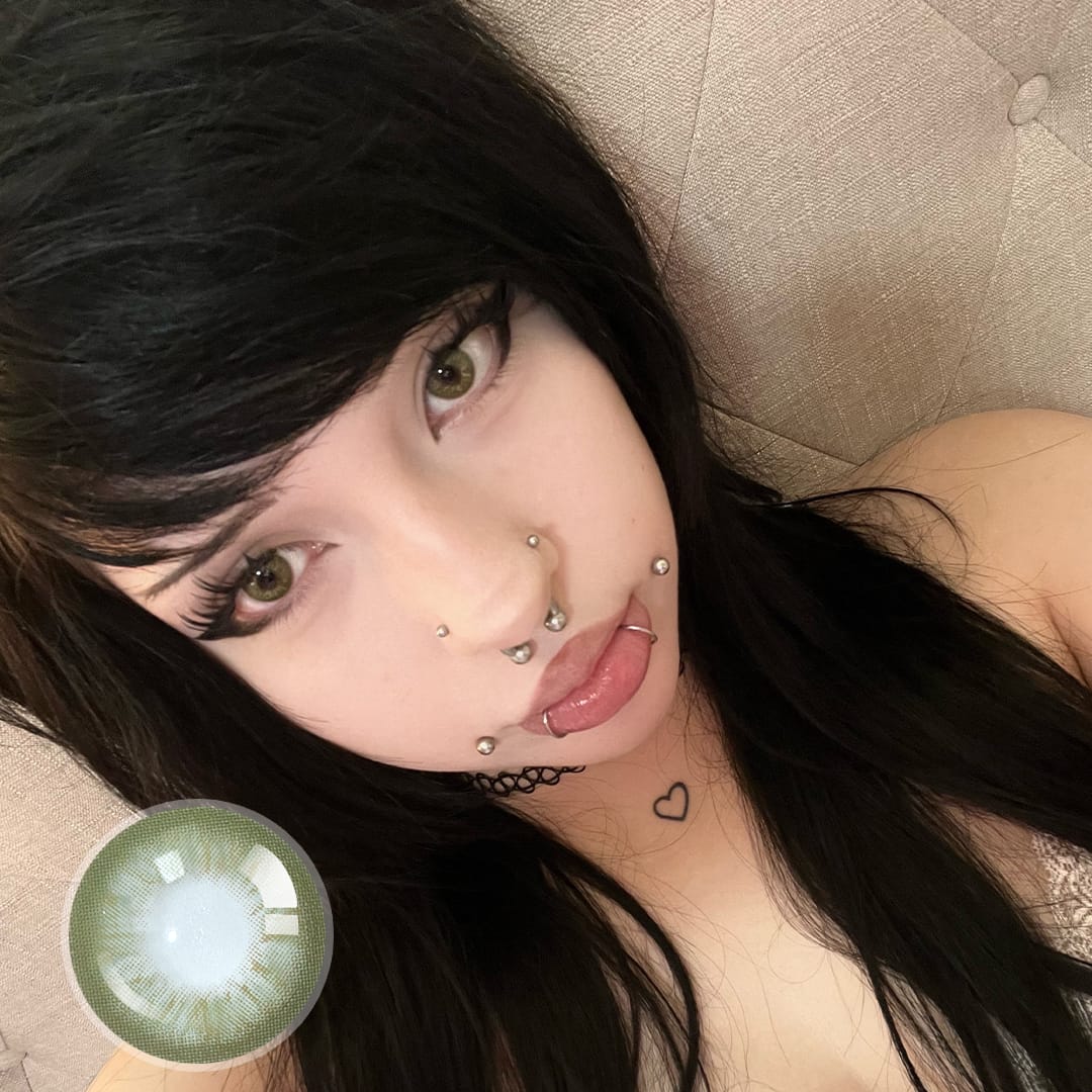 Poopie's Moss Green Contact Lenses