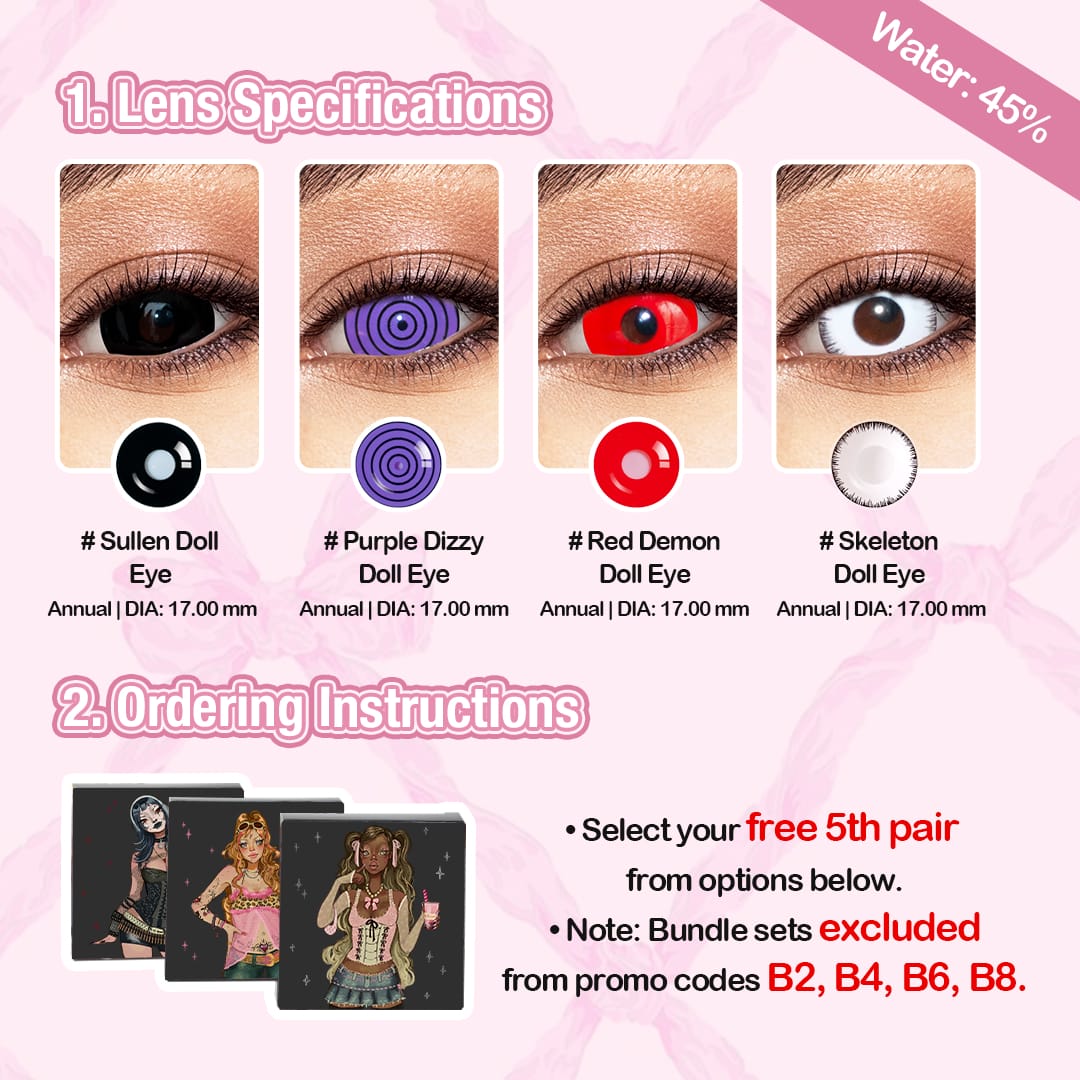 5 Pairs X 17mm Dolly Eye Eye  Set (Customized✨)