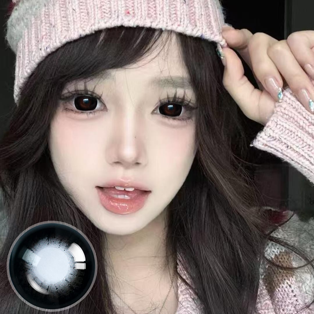 Black Doll Eye Mini Sclera Contact Lenses (16MM)