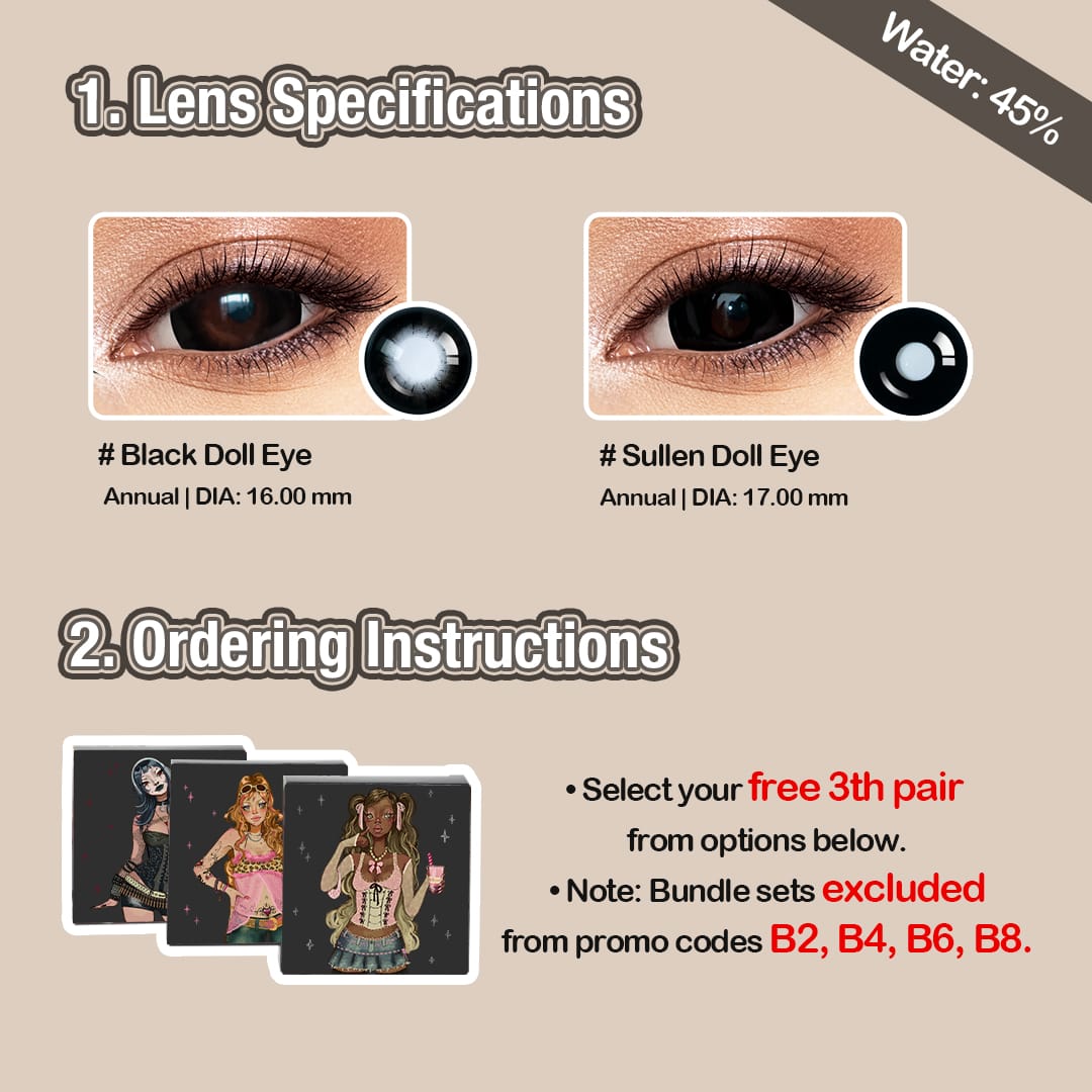 3 Pairs X Big Dolly Set (Customized✨)