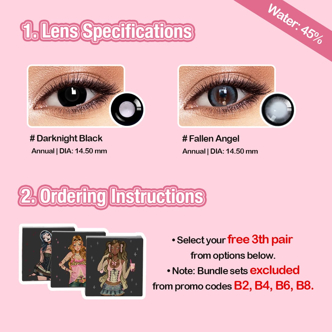 3 Pairs X Bigger Eye Set (Customized✨)