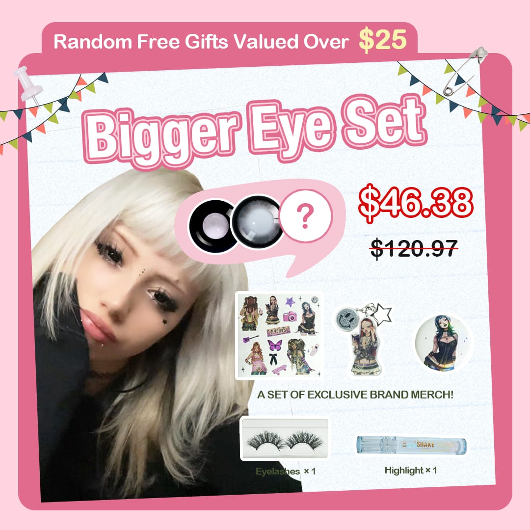 3 Pairs X Bigger Eye Set (Customized✨)