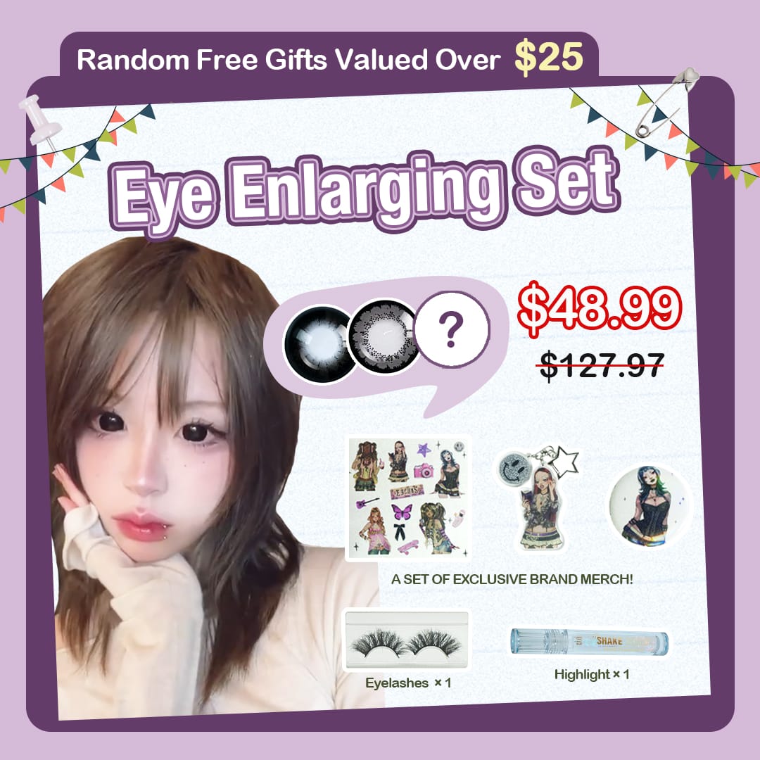 3 Pairs X Eye Enlarging Set (Customized✨)