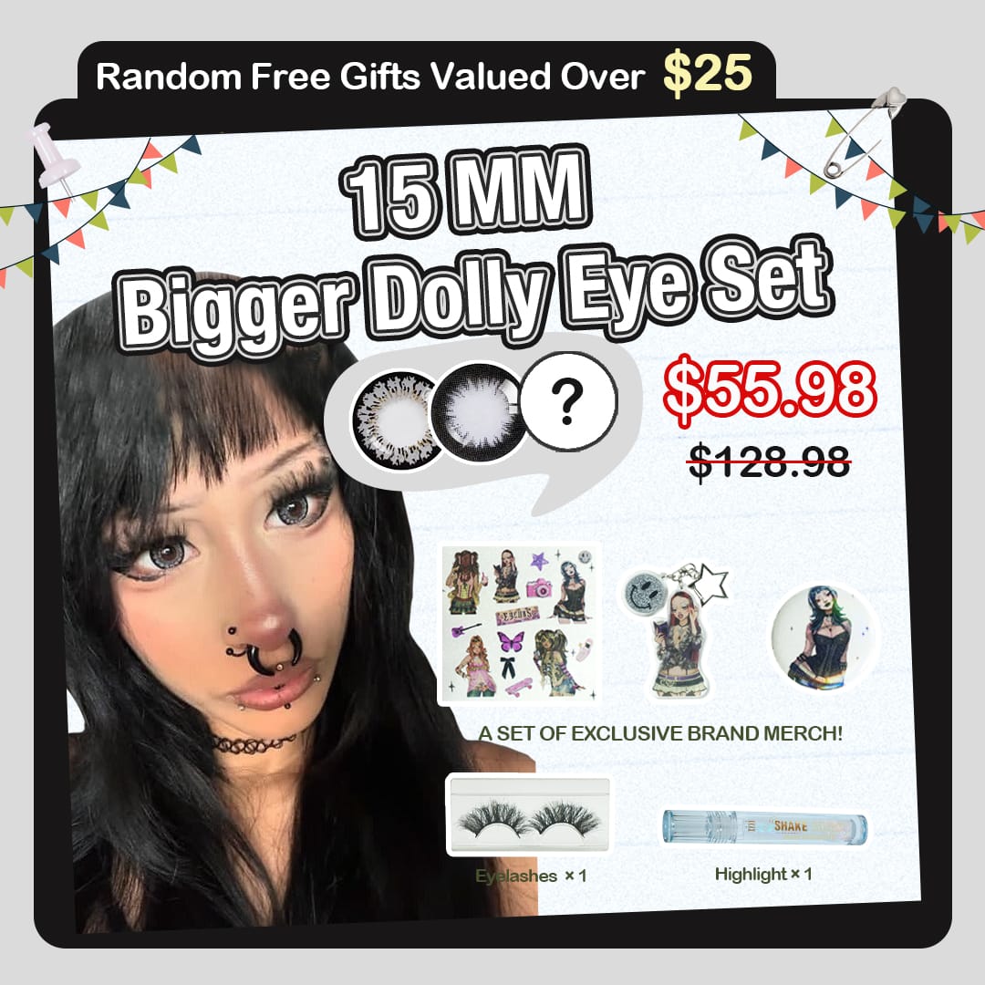 3 Pairs X 15 MM Bigger Dolly Eye Set (Customized✨)
