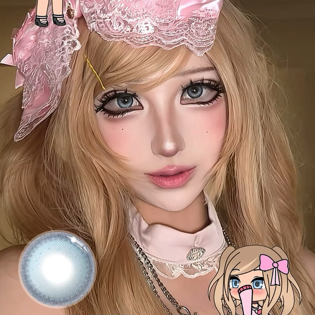 's Airy Blue Contact Lenses