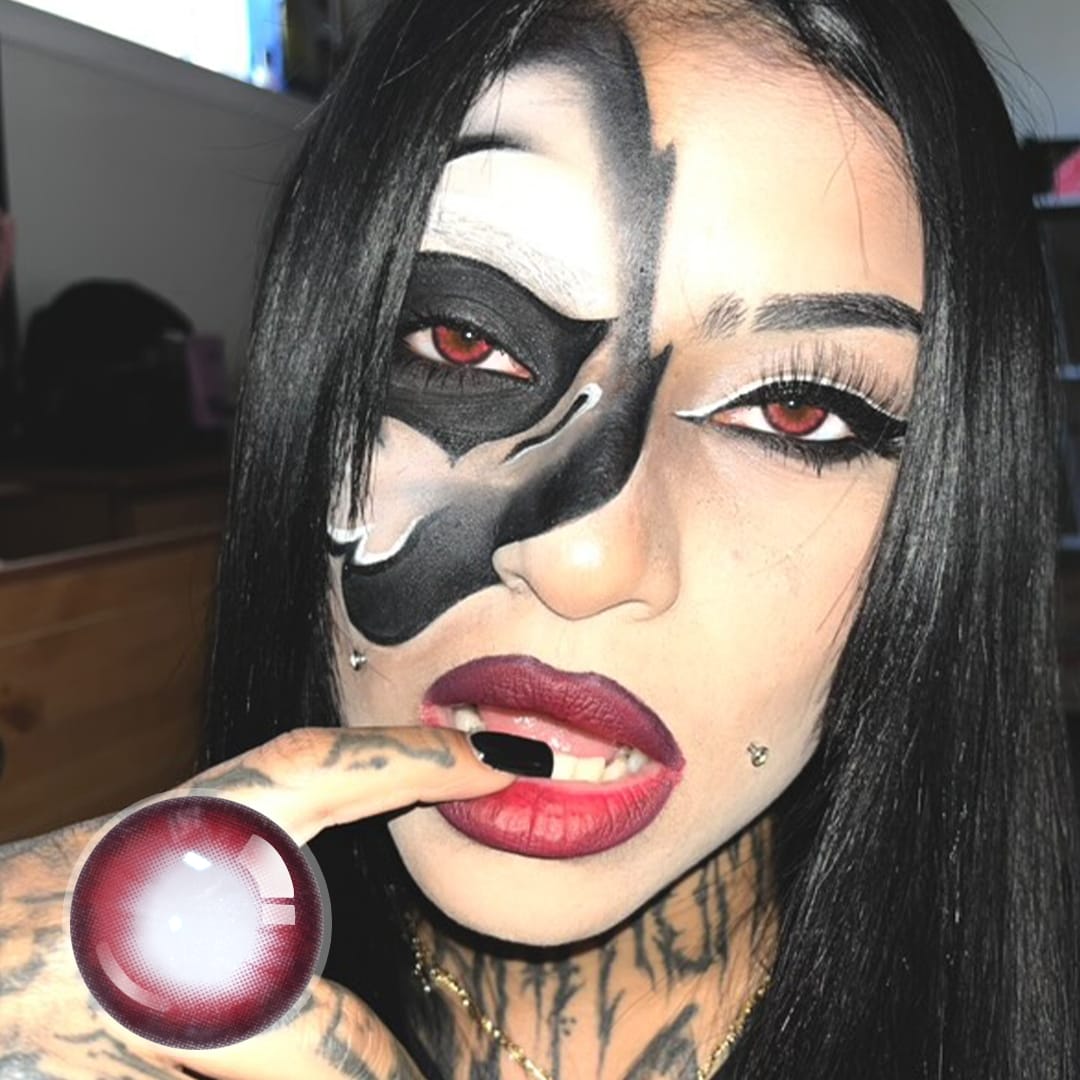 Keezh's Spicy Red Contact Lenses