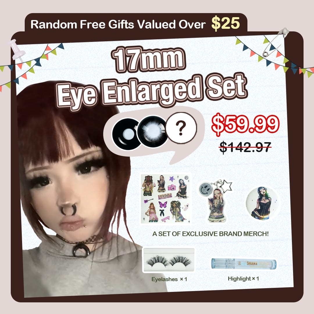 3 pairs X 17mm Eye Enlarged Set (Customized✨)
